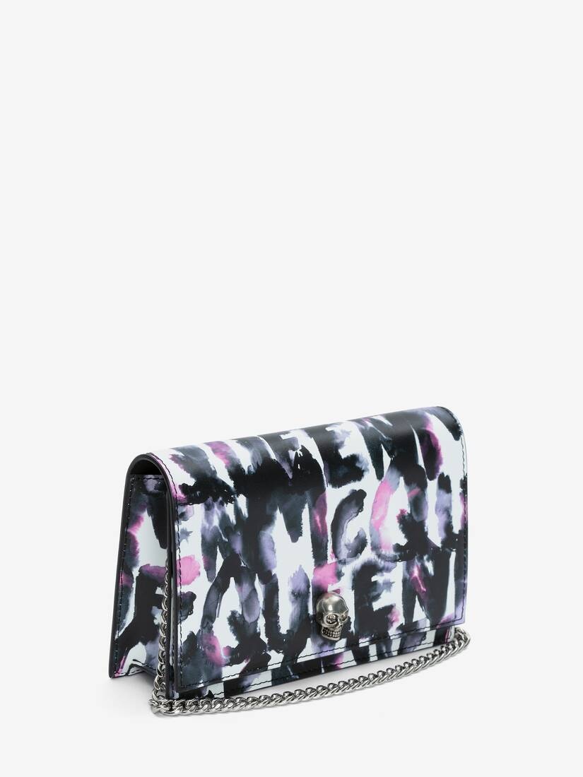 Women's Watercolour Graffiti Small Skull Bag in Multicolor - 2