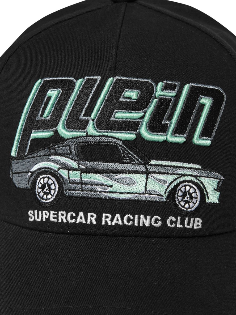 logo-embroidered cotton cap - 3