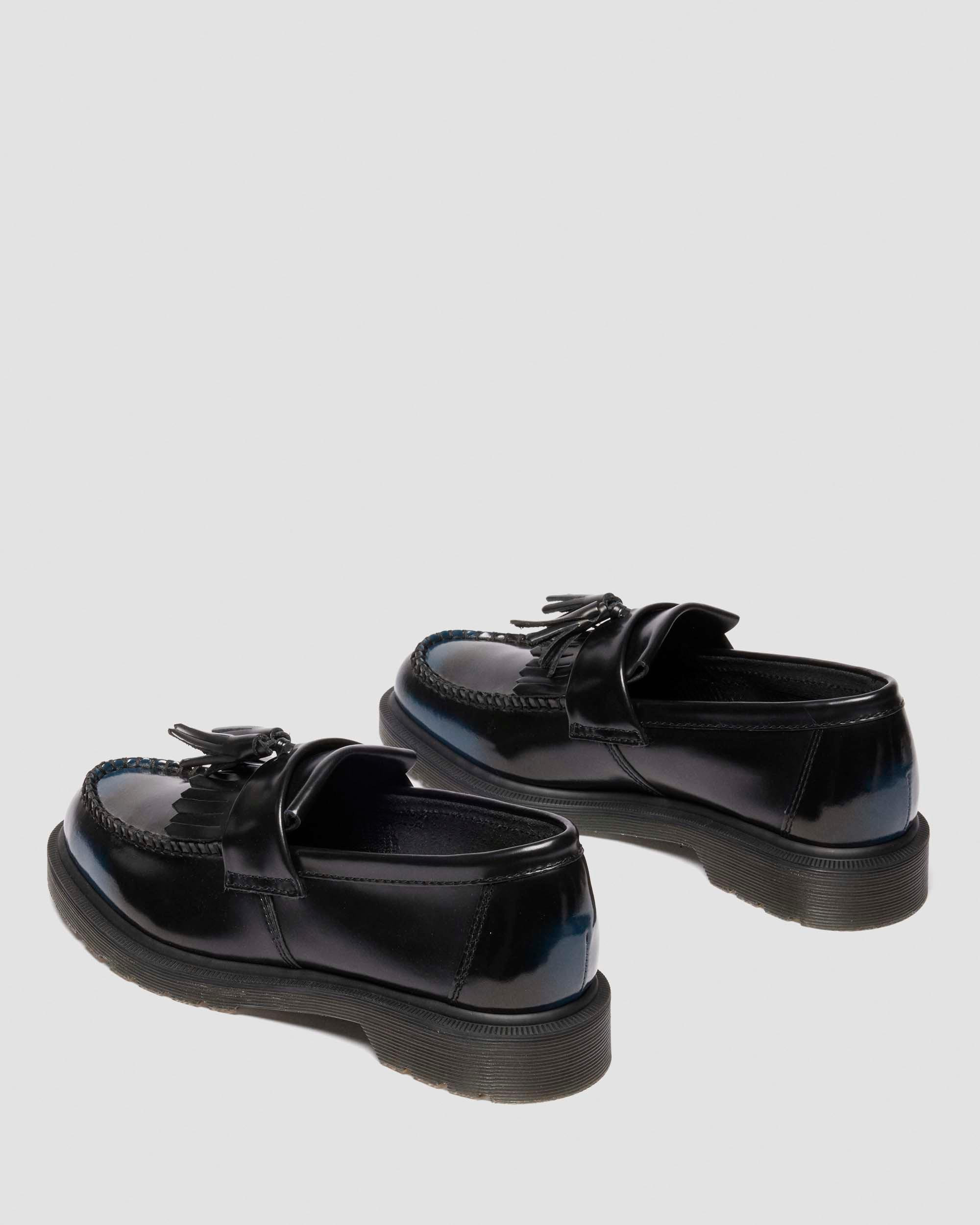Adrian Arcadia Rub Off Leather Tassel Loafers - 9