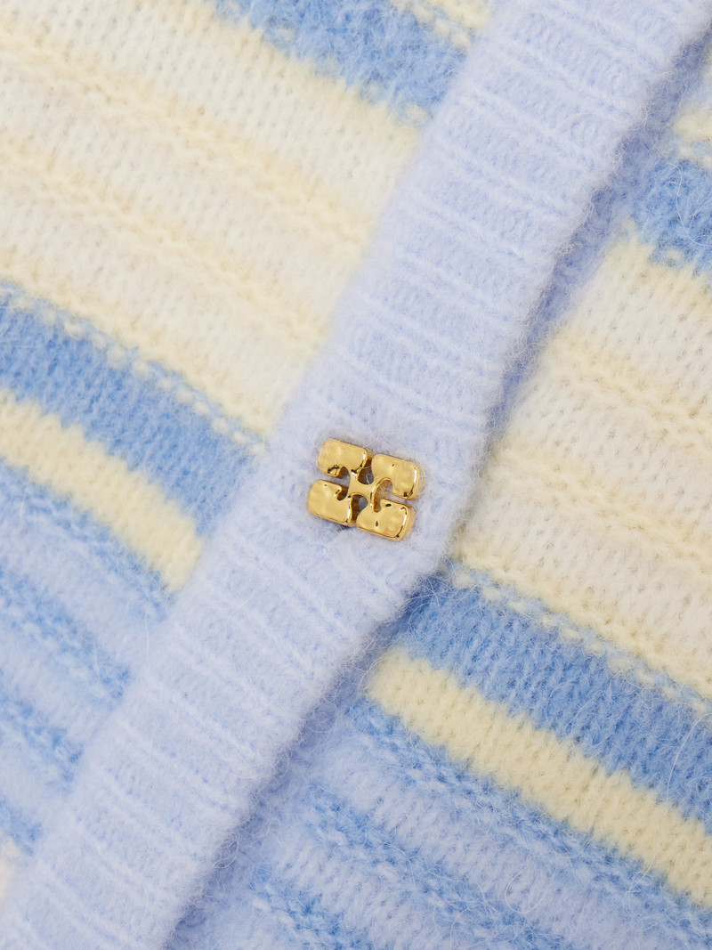 Striped Knitted Cardigan 4