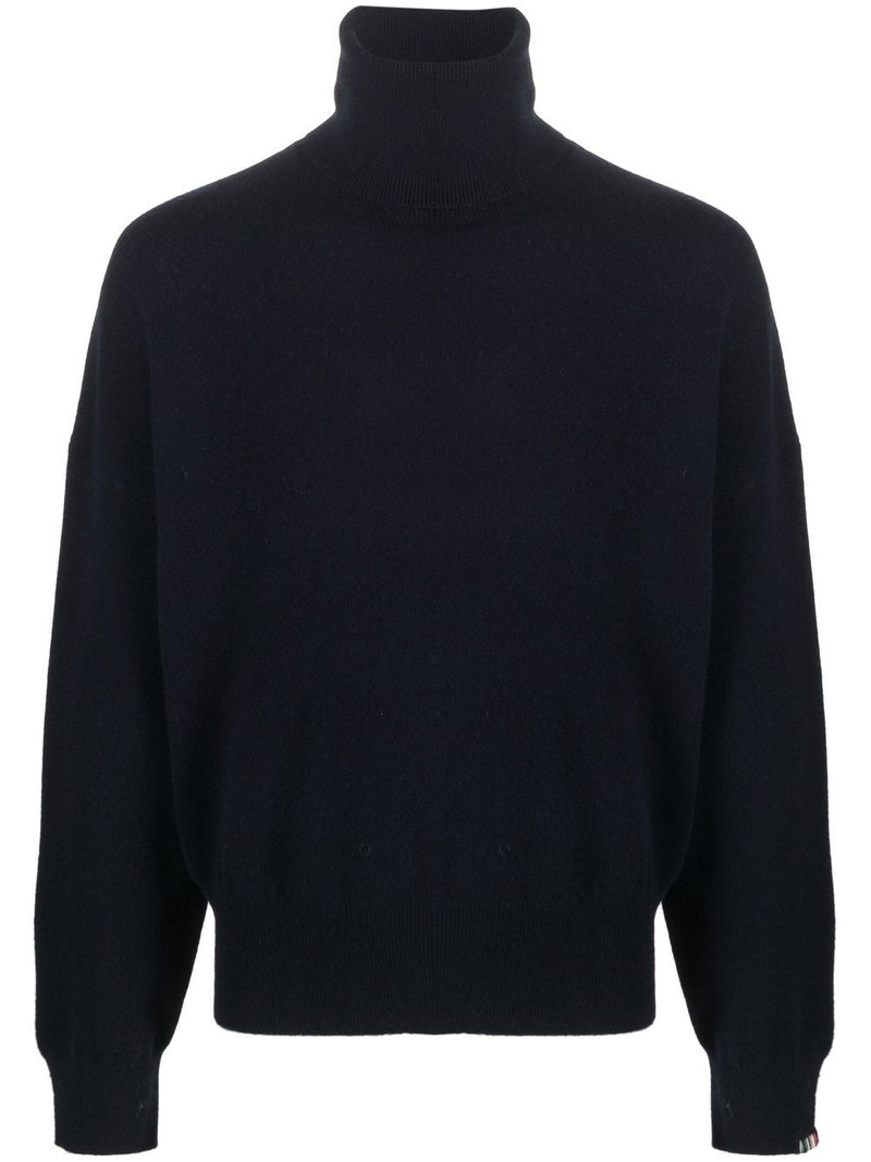 roll neck knitted jumper 1