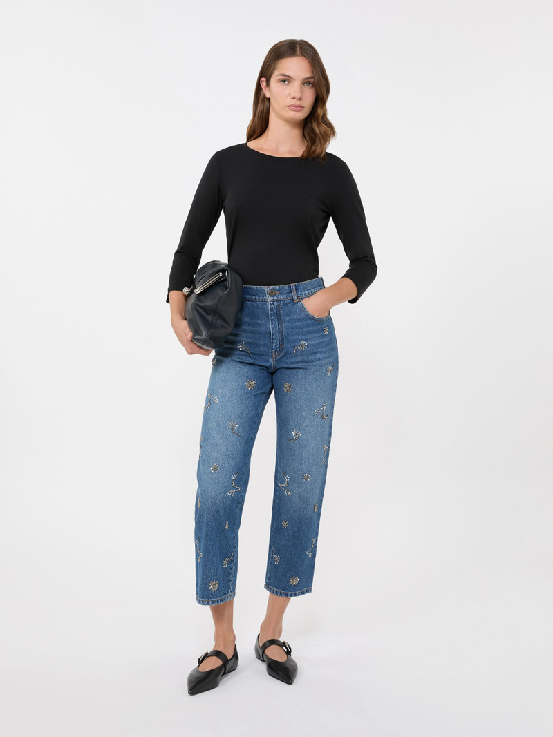 WEEKEND Max Mara Stretch cotton T-shirt - BLACK outlook