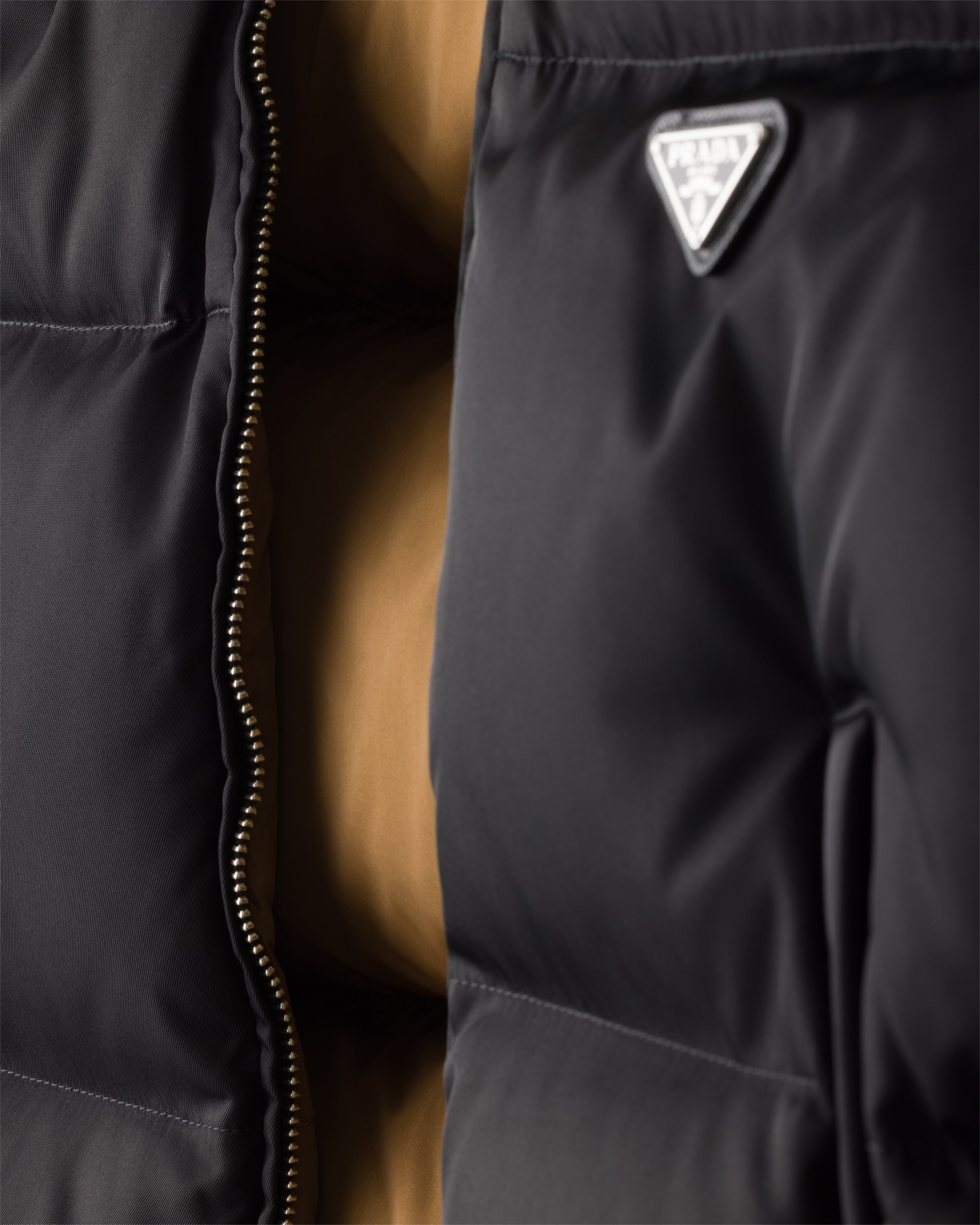 Cropped Re-Nylon down jacket - 6