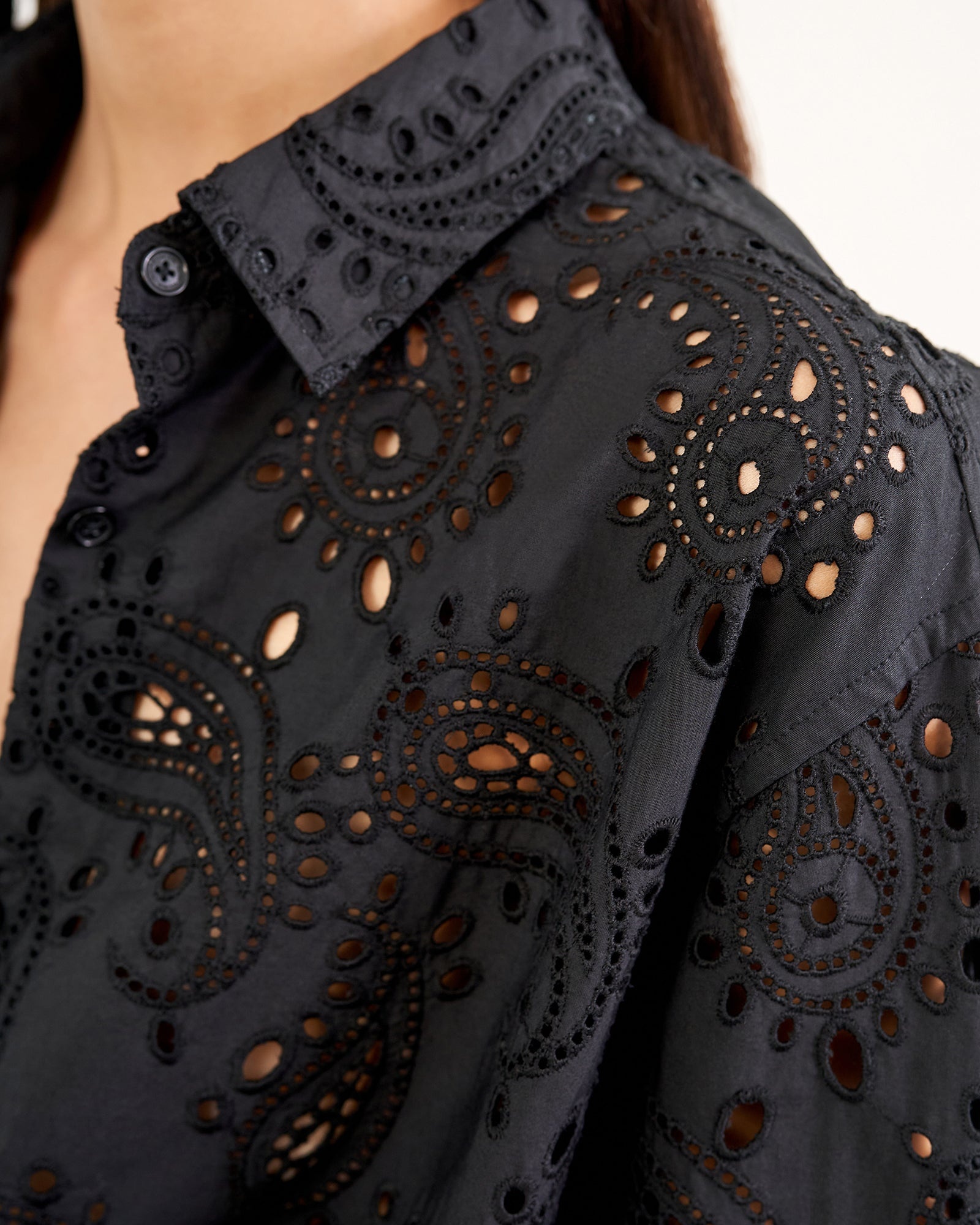 MAEL EMBROIDERED POPLIN SHIRT - 5