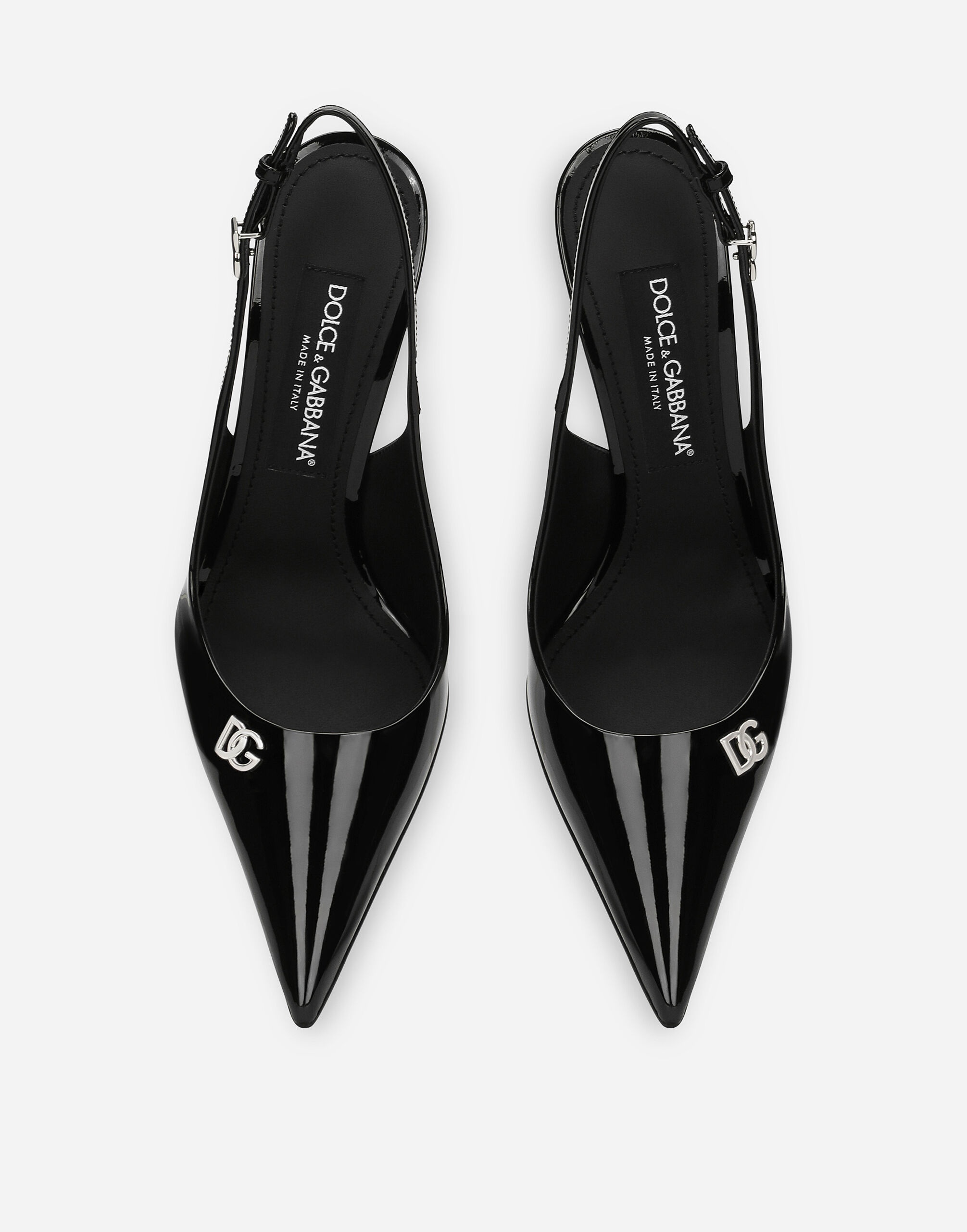 Patent leather slingbacks - 4