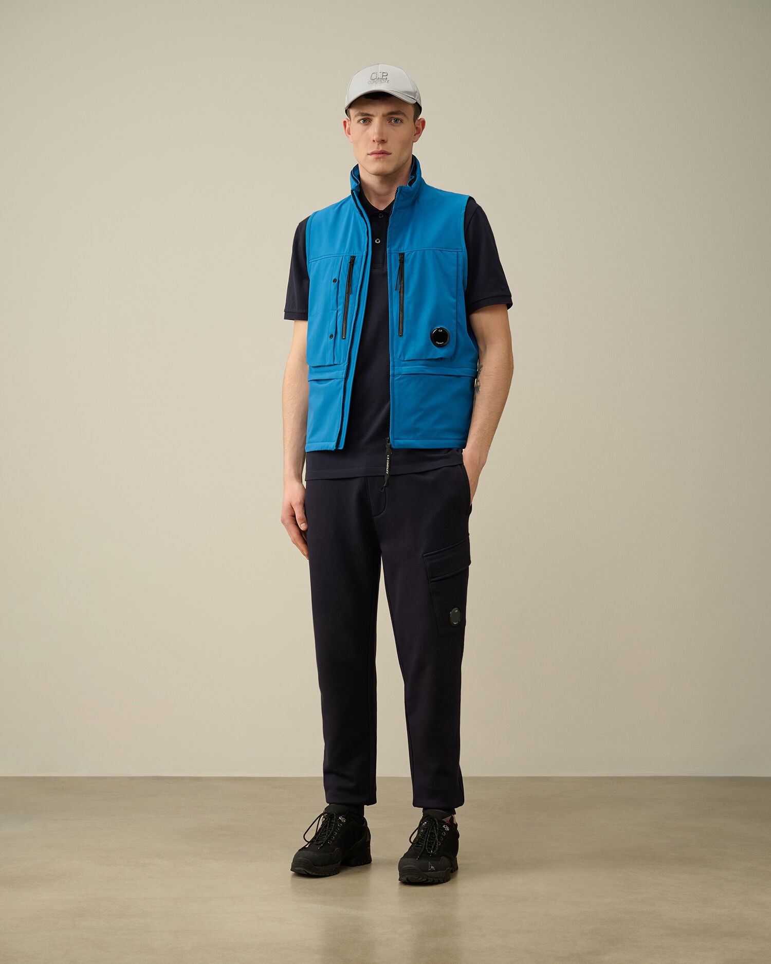 Diagonal Raised Fleece Cargo Sweatpants - 6