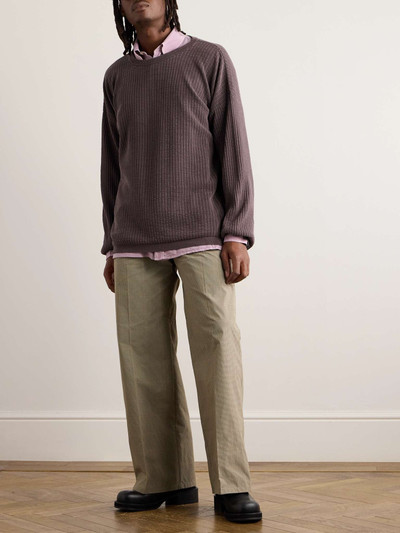 Our Legacy Ribbed Recycled Silk-Blend Sweater outlook