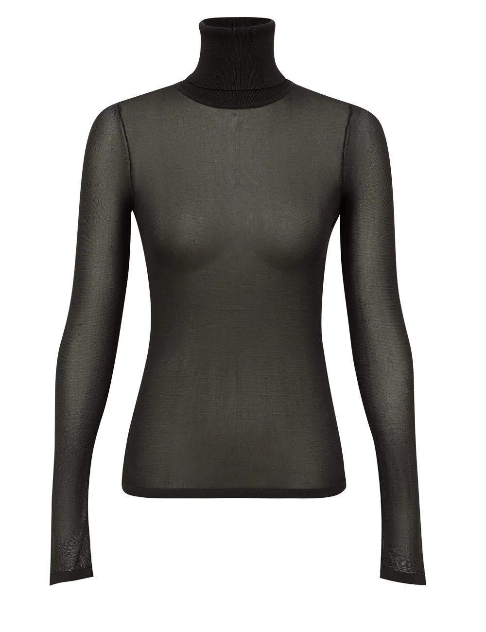 FINE KNIT HIGH NECK TOP - 1