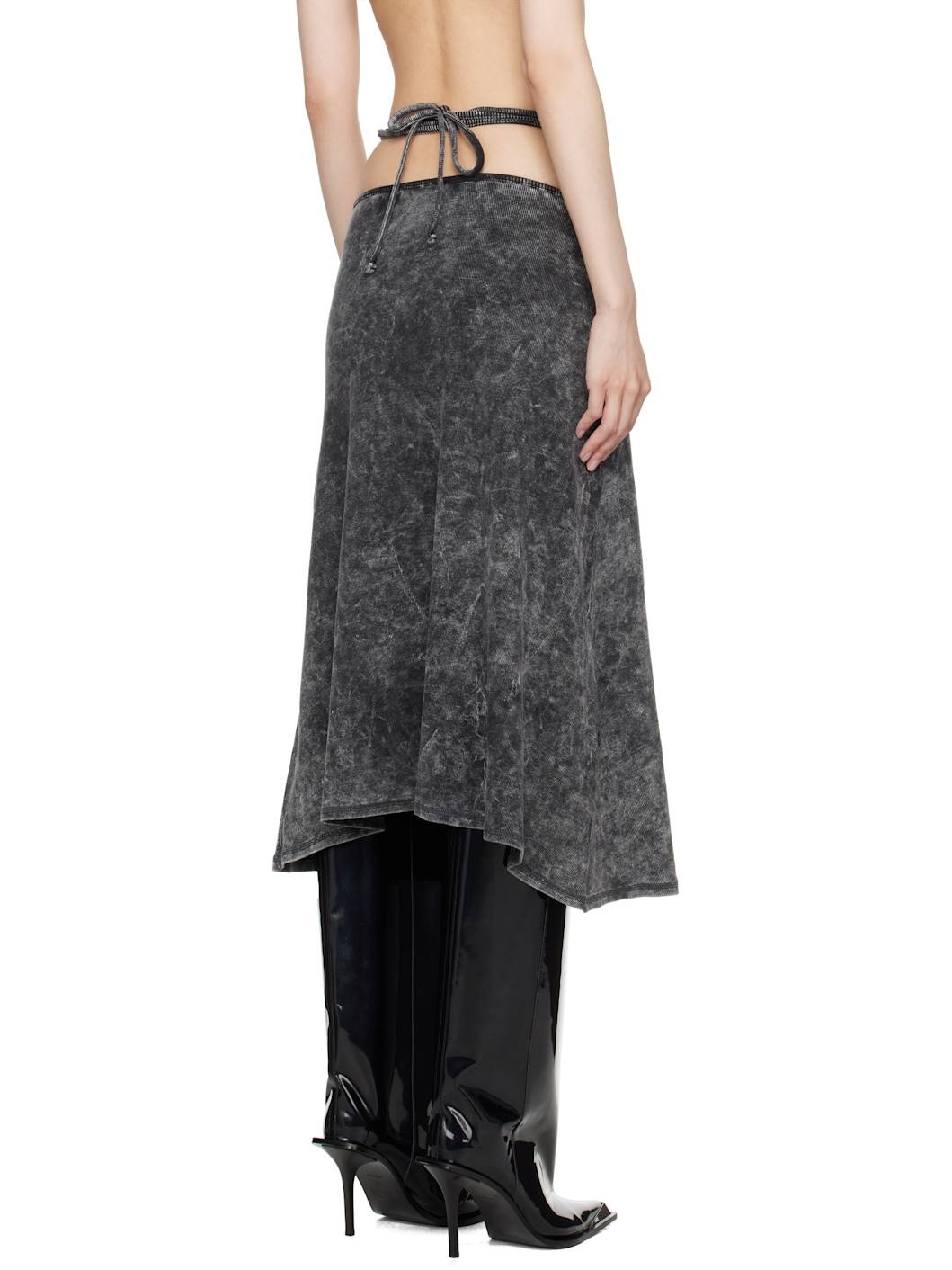 Gray O-Rossi Midi Skirt - 3