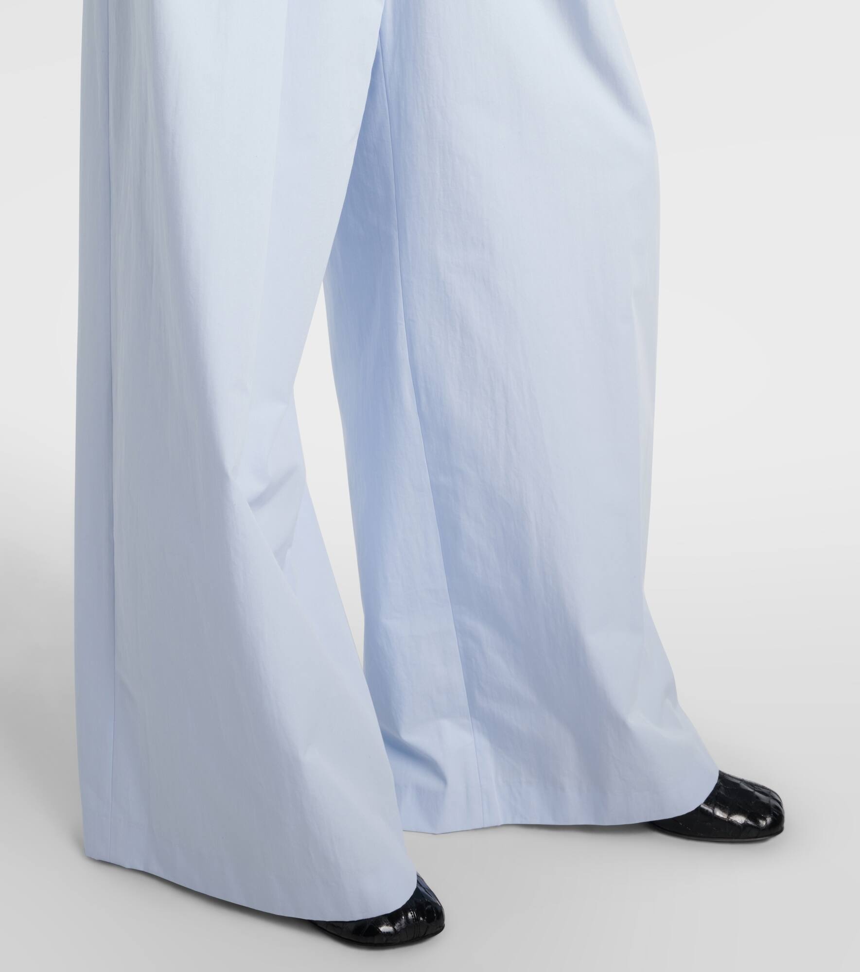 Cotton wide-leg pants - 5