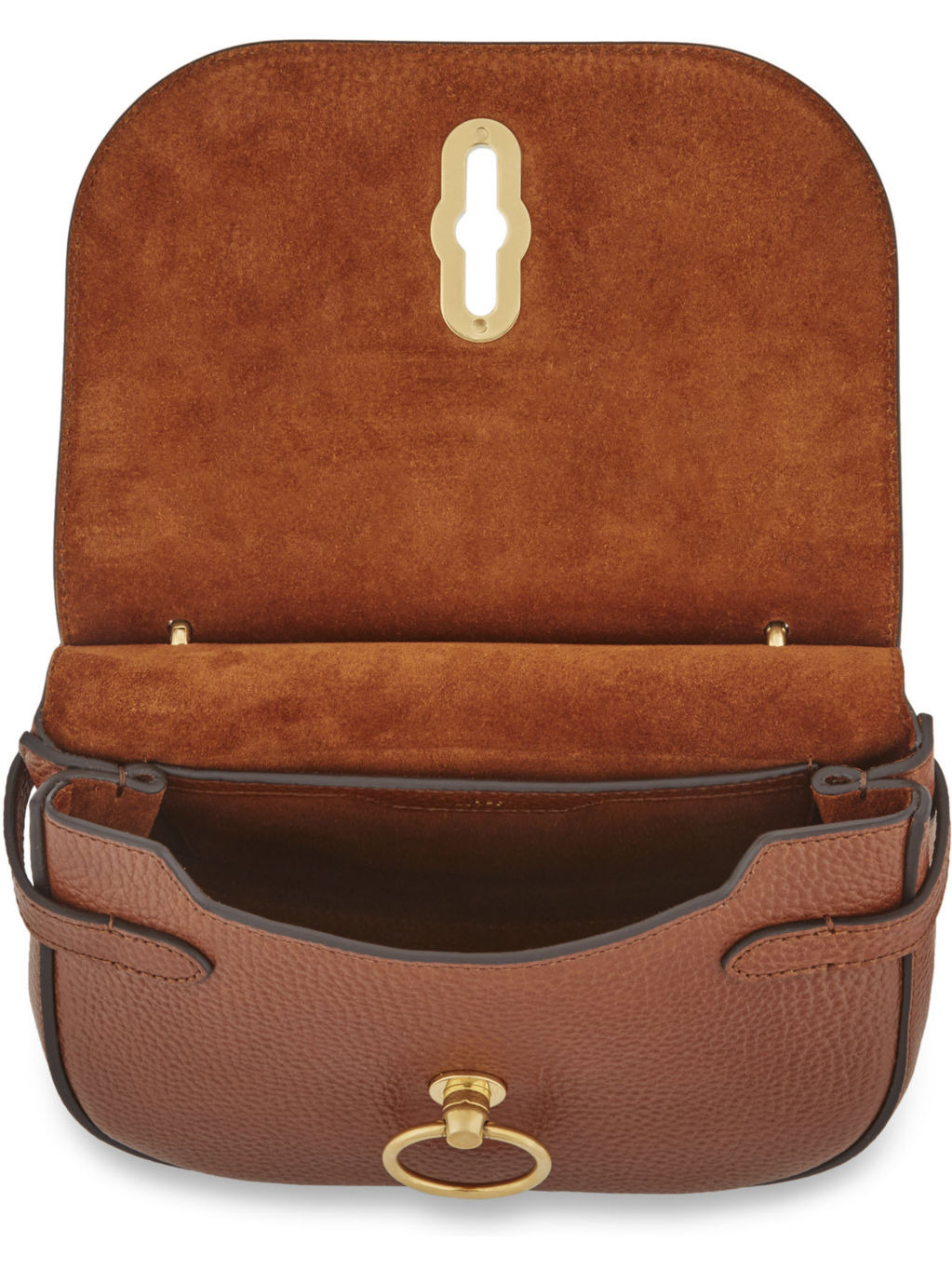 Amberley small pebbled-leather satchel bag - 6