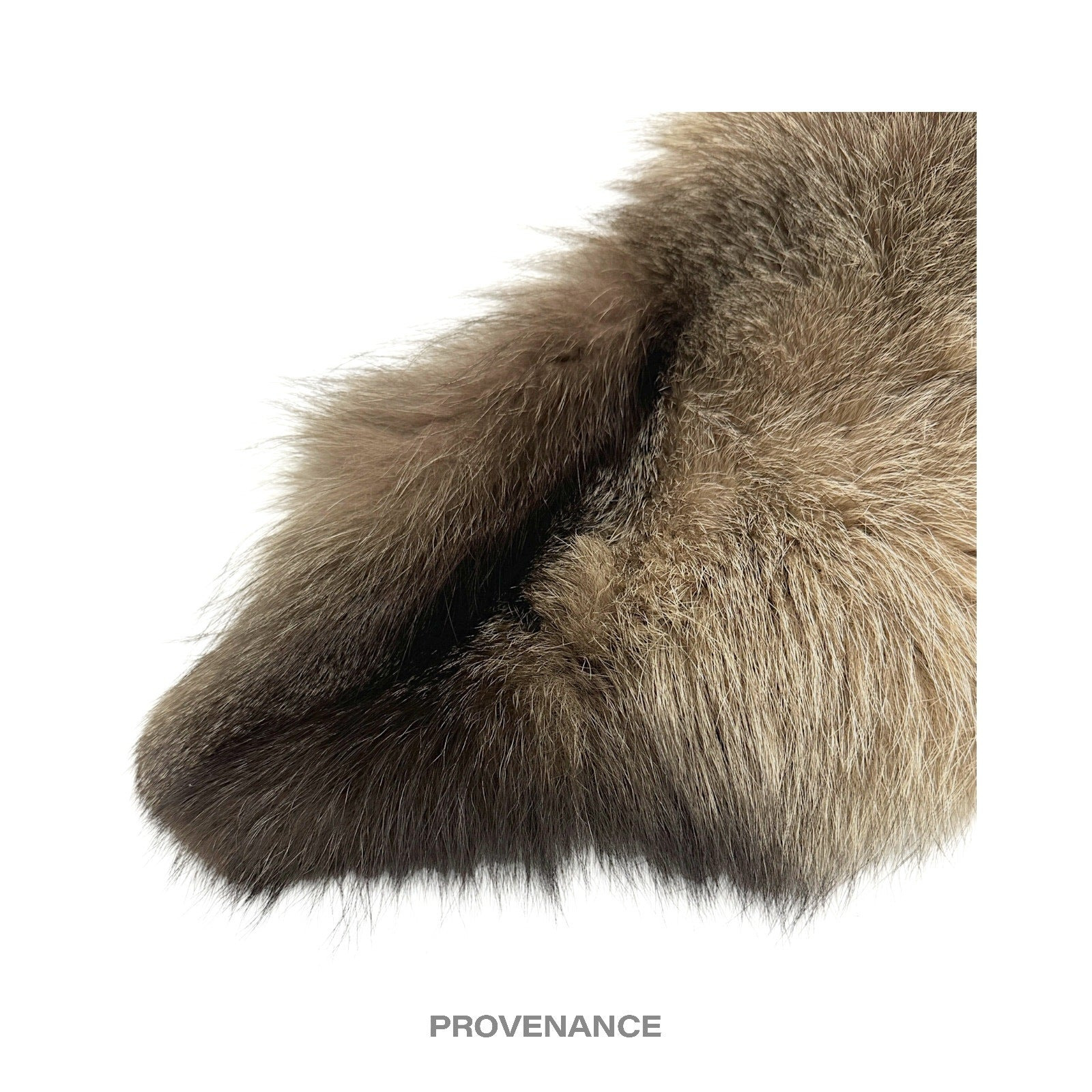 Givenchy Fur Shawl Scarf - Fox Red Brown Black Large - 5