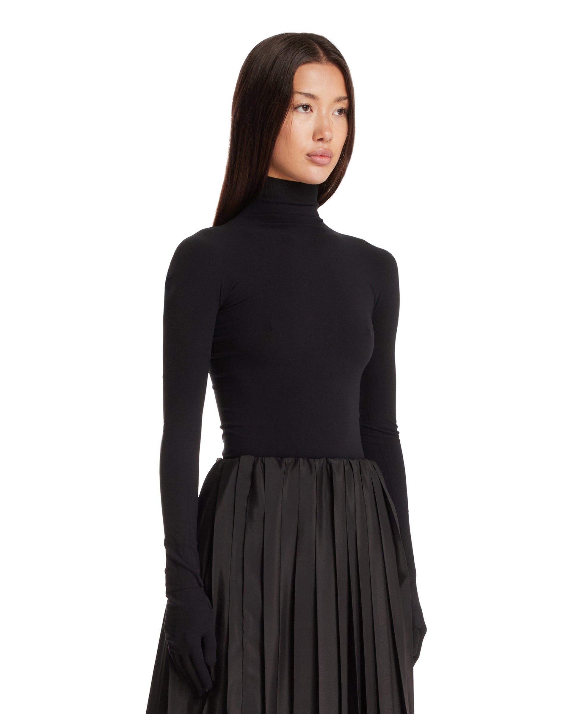 Black High-Neck Top - 4