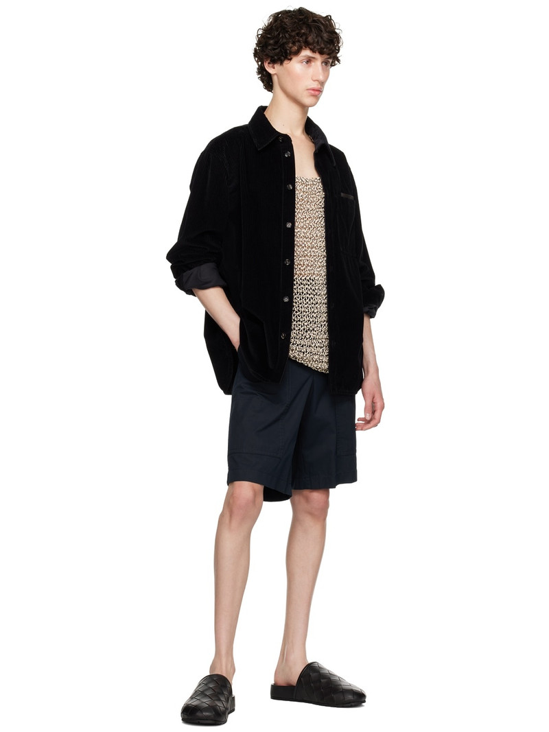Bottega Veneta Navy Lightweight Shorts outlook