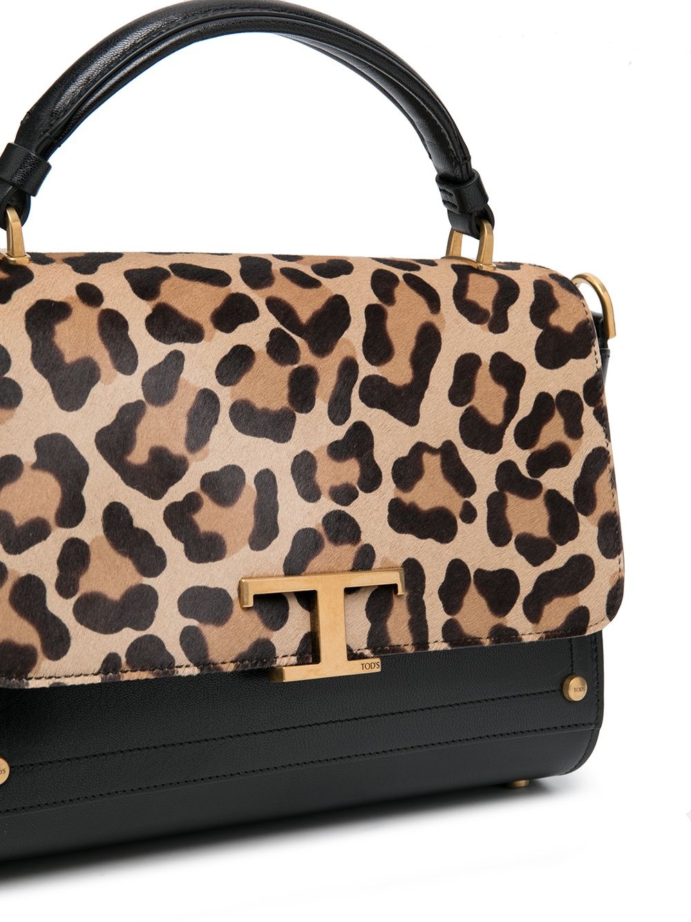 T leopard print crossbody bag - 4