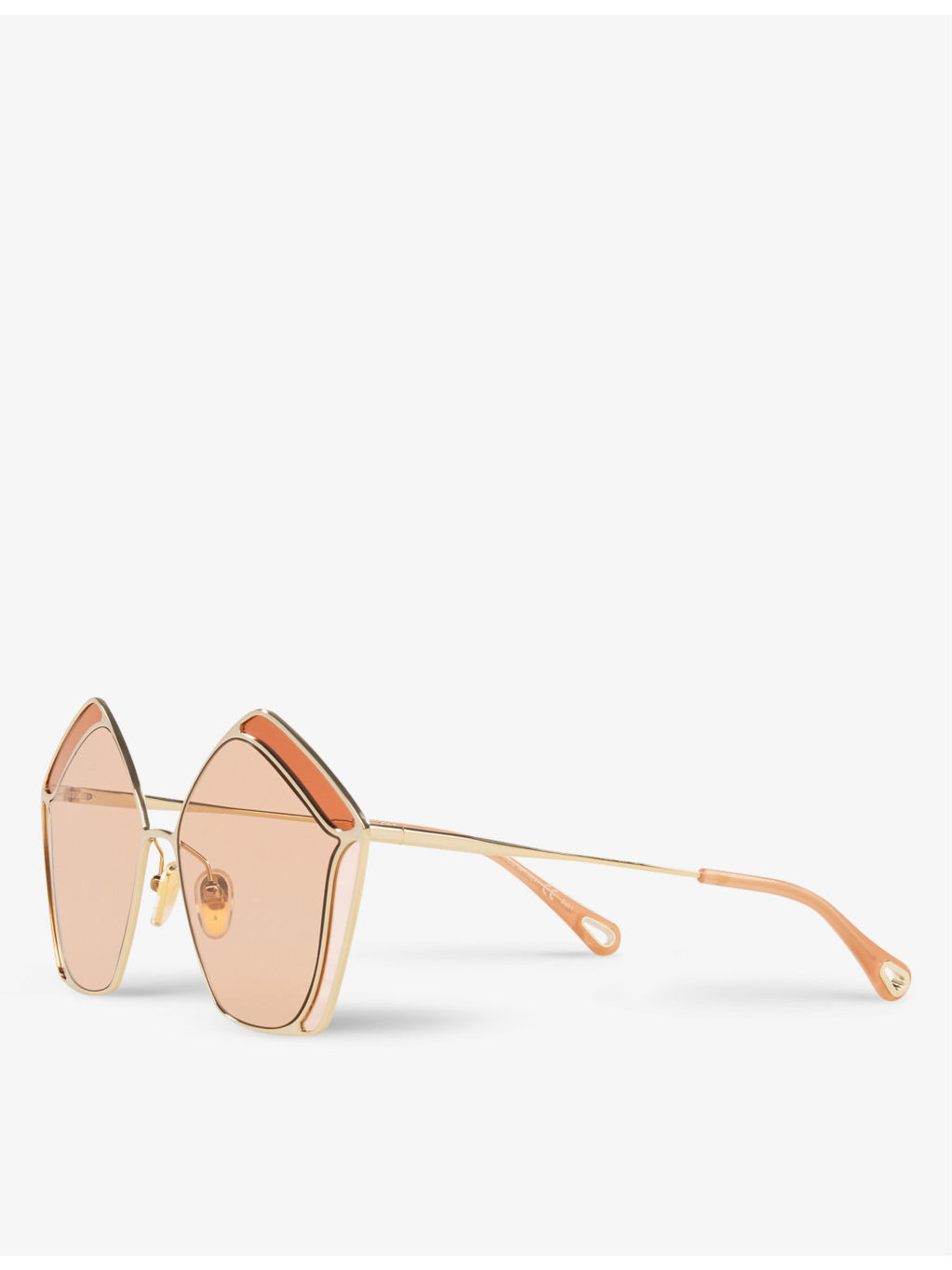CH0026S Gemma metal and acetate pentagon-frame sunglasses - 4