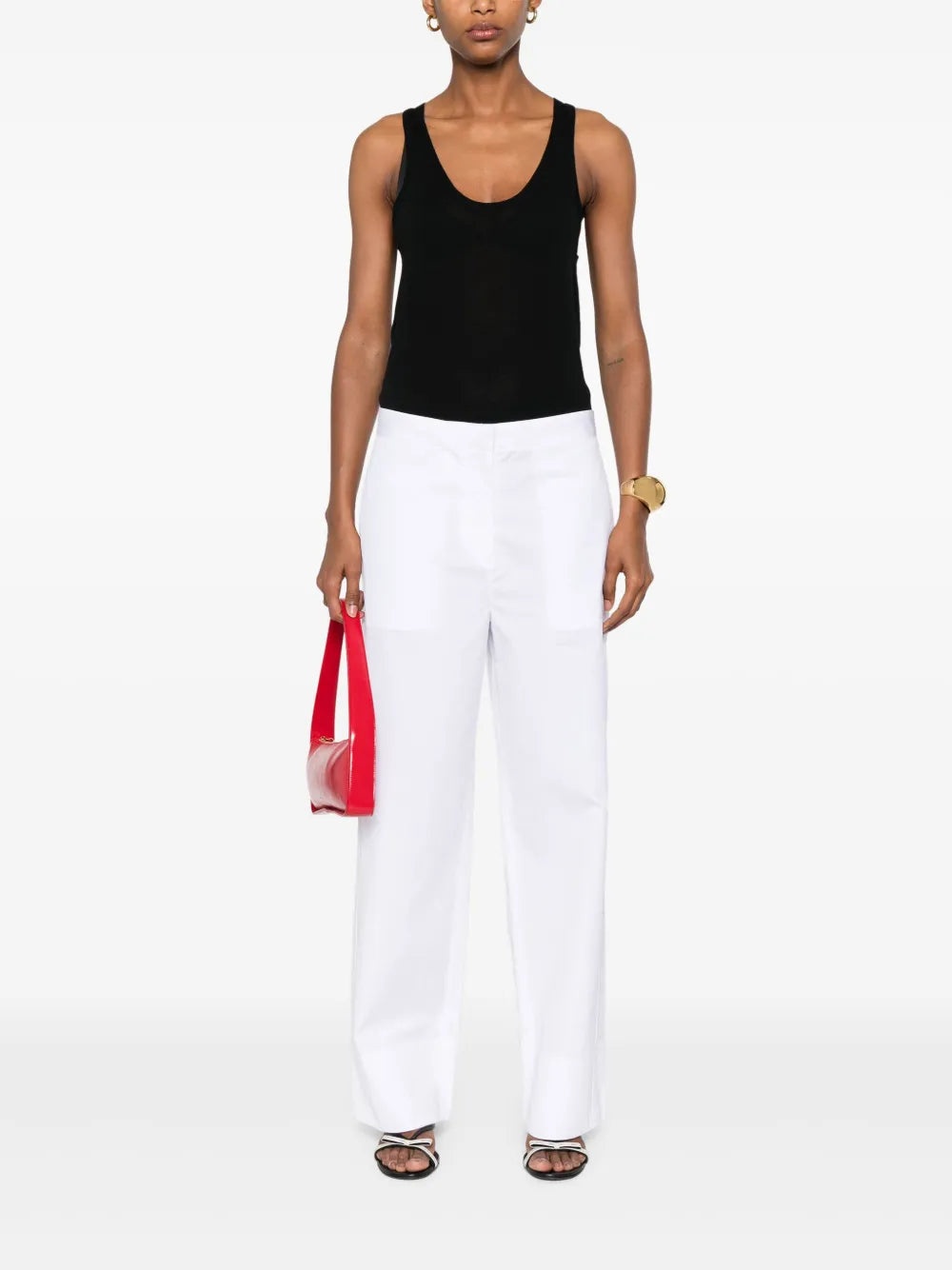 Trousers With Stitching Detail - 2