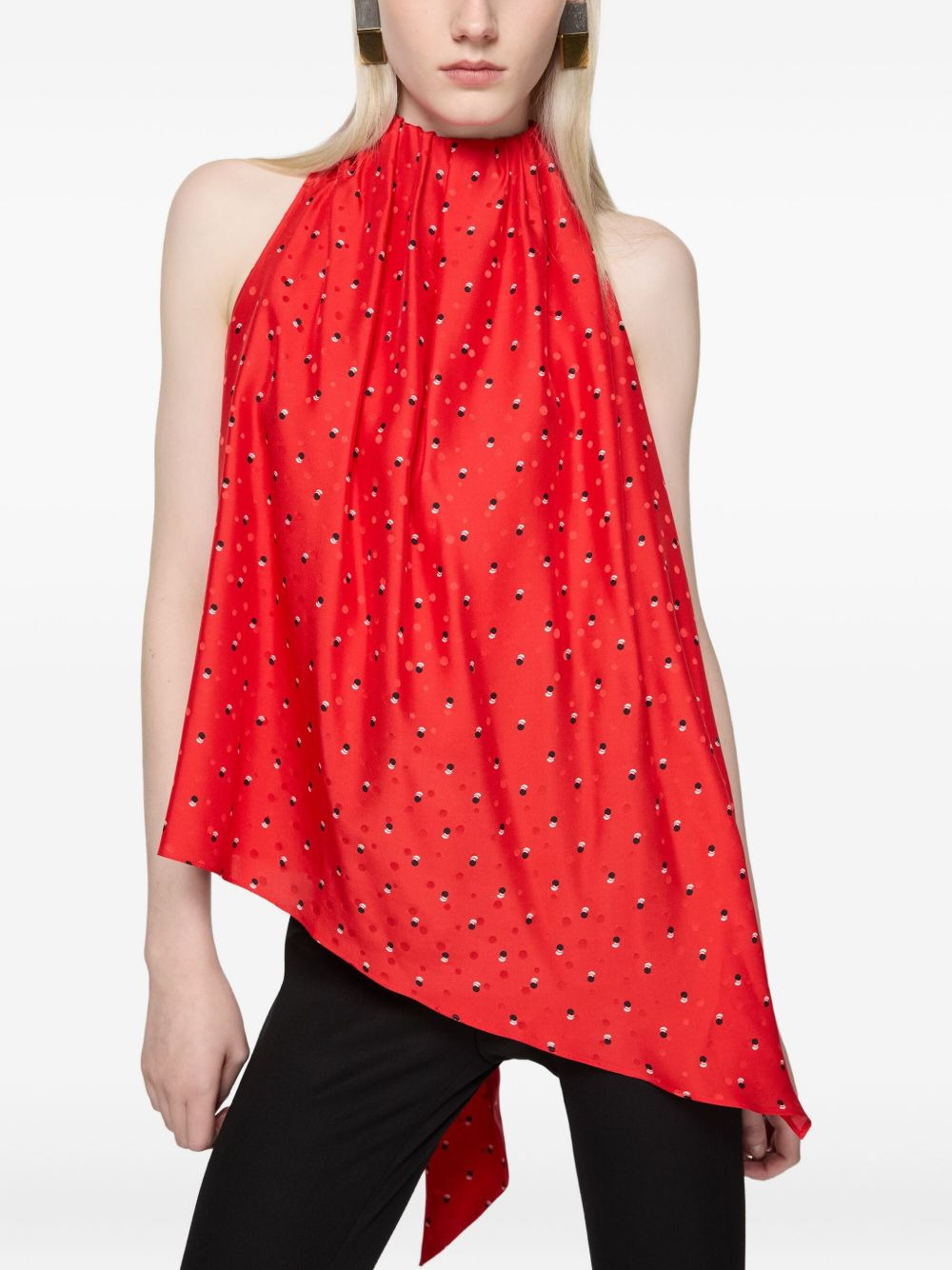 bow-detail asymmetric top - 4