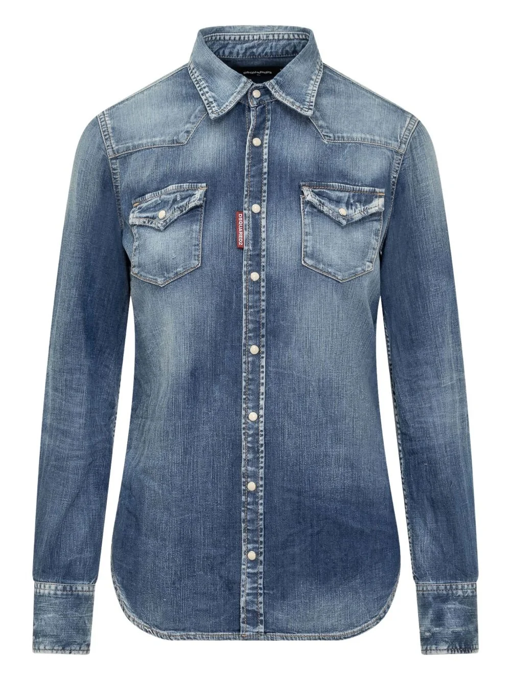 denim western shirt - 1