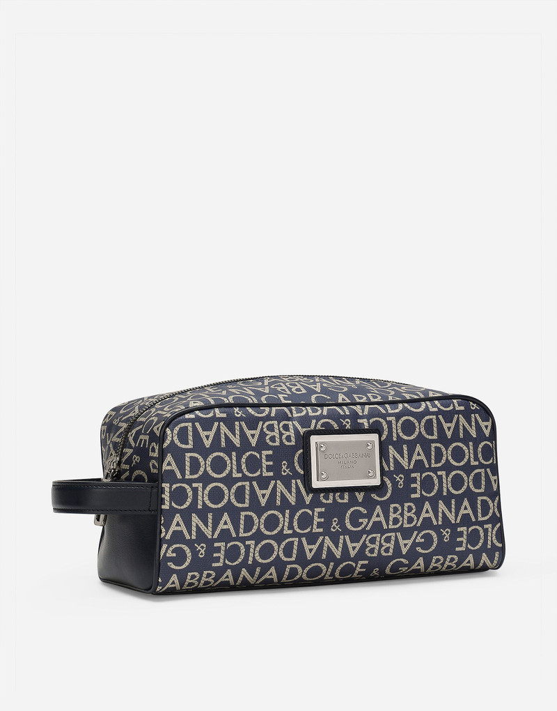 Dolce & Gabbana Coated jacquard toiletry bag outlook