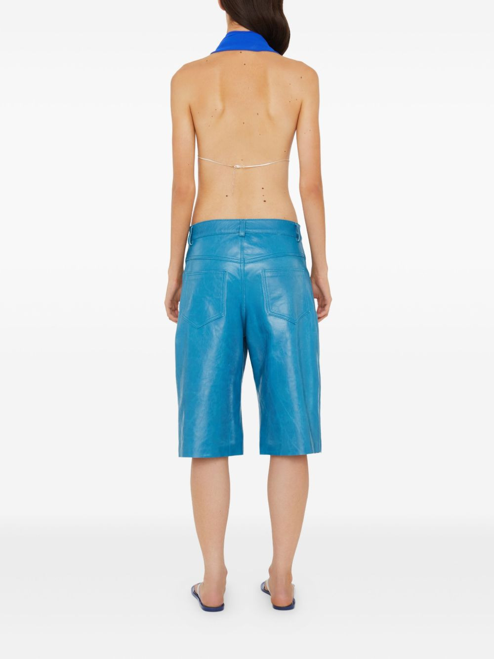 chain-bra silk top - 4