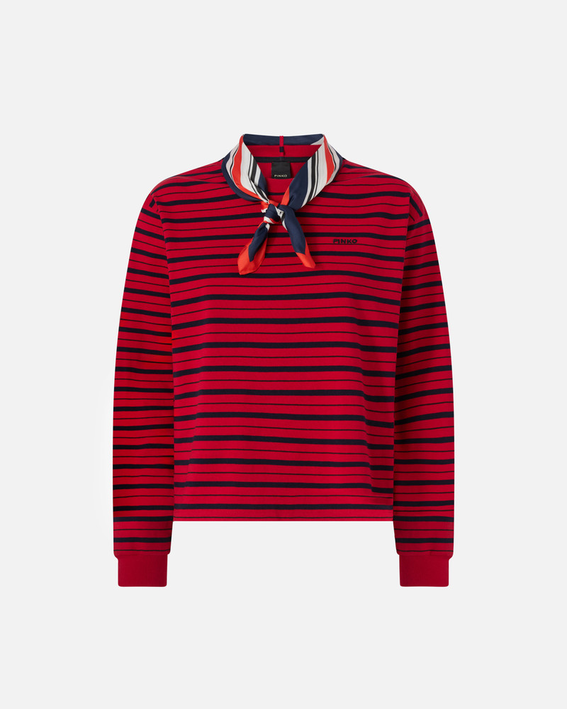 MULTICOLOR STRIPED SHIRT WITH EMBROIDERED DETAIL 1