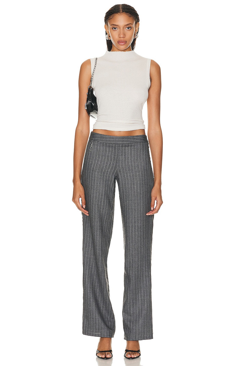 Enza Costa Silk Sweater Knit Sleeveless Mockneck Top outlook