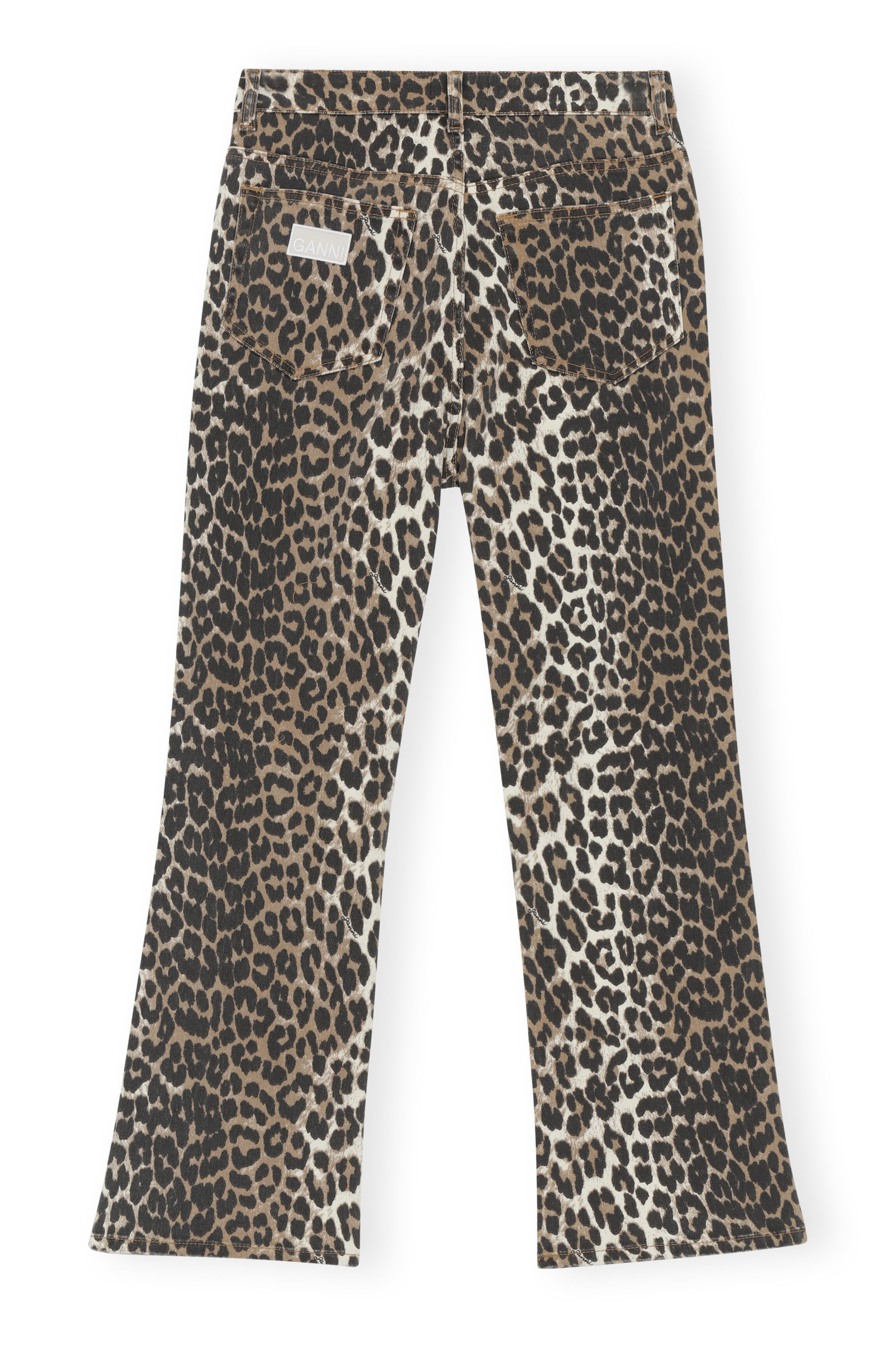 LEOPARD BETZY CROPPED JEANS - 6