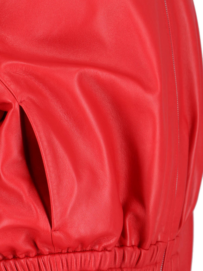 Jil Sander LEATHER BOMBER JACKET outlook