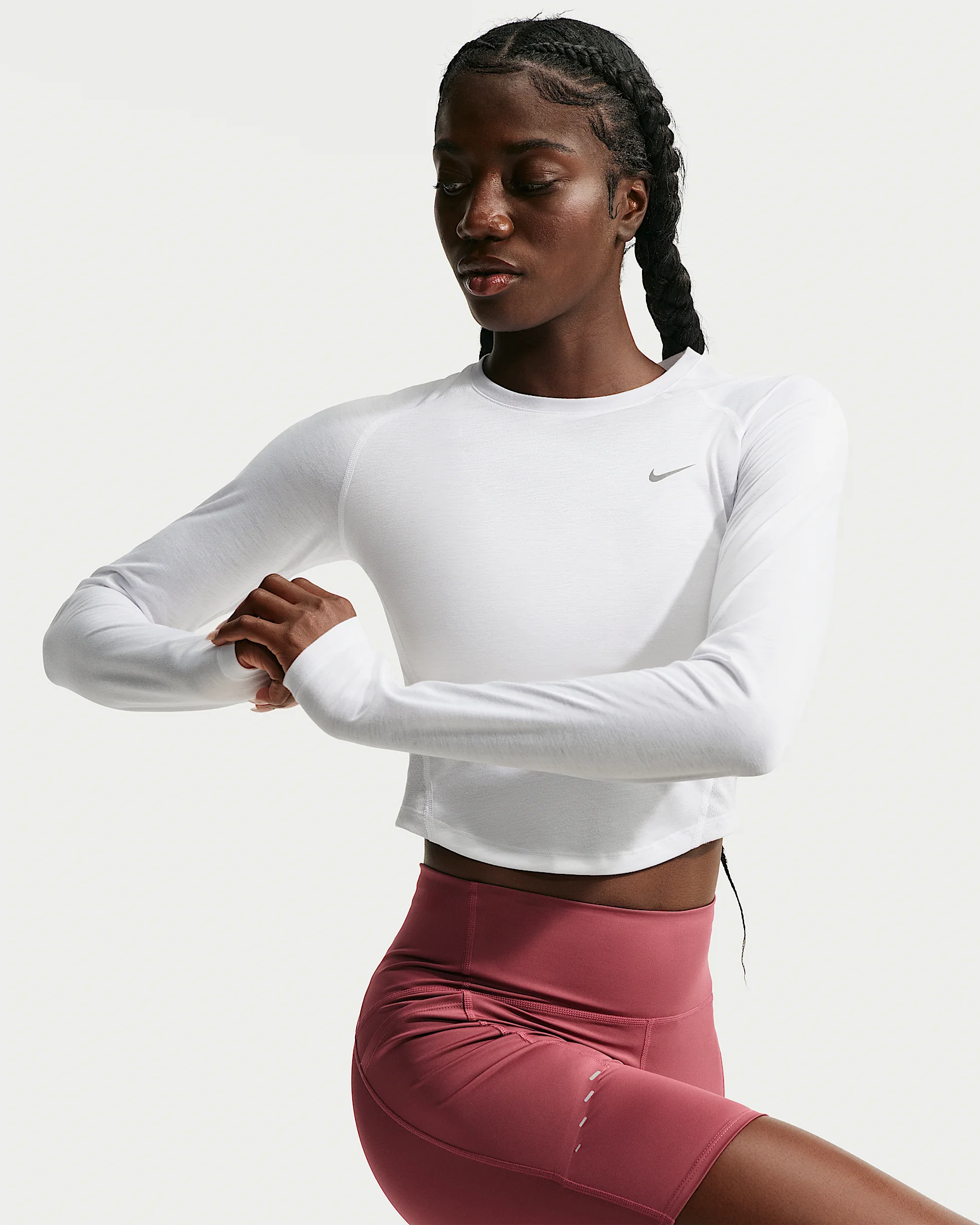 Nike Tempo Women's Dri-FIT Cropped Long-Sleeve Running Top - 1