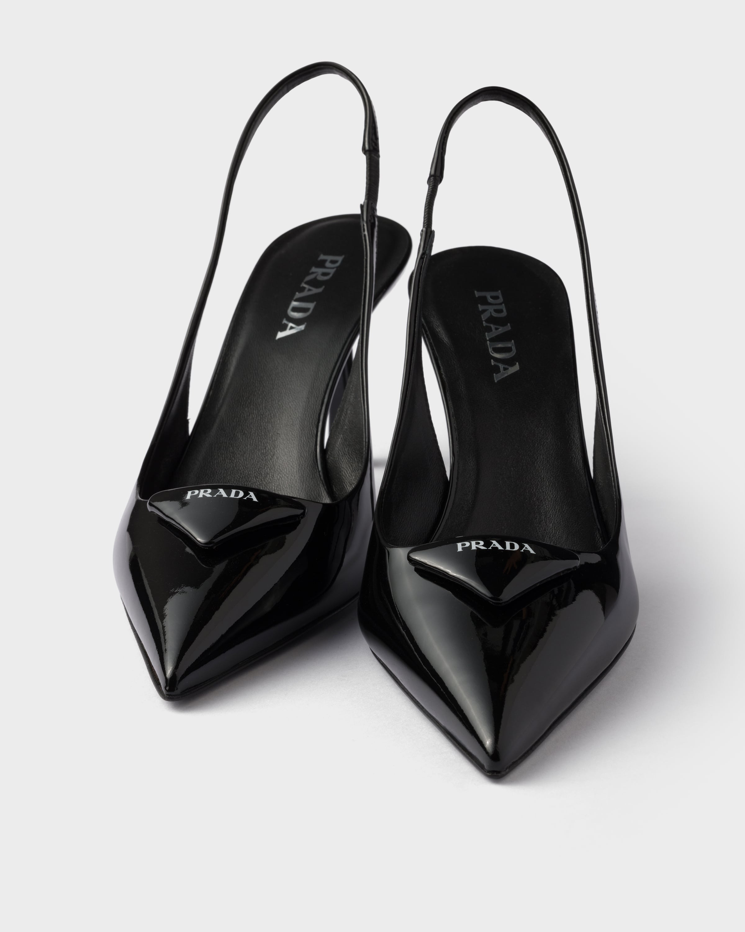Patent leather slingback pumps - 5