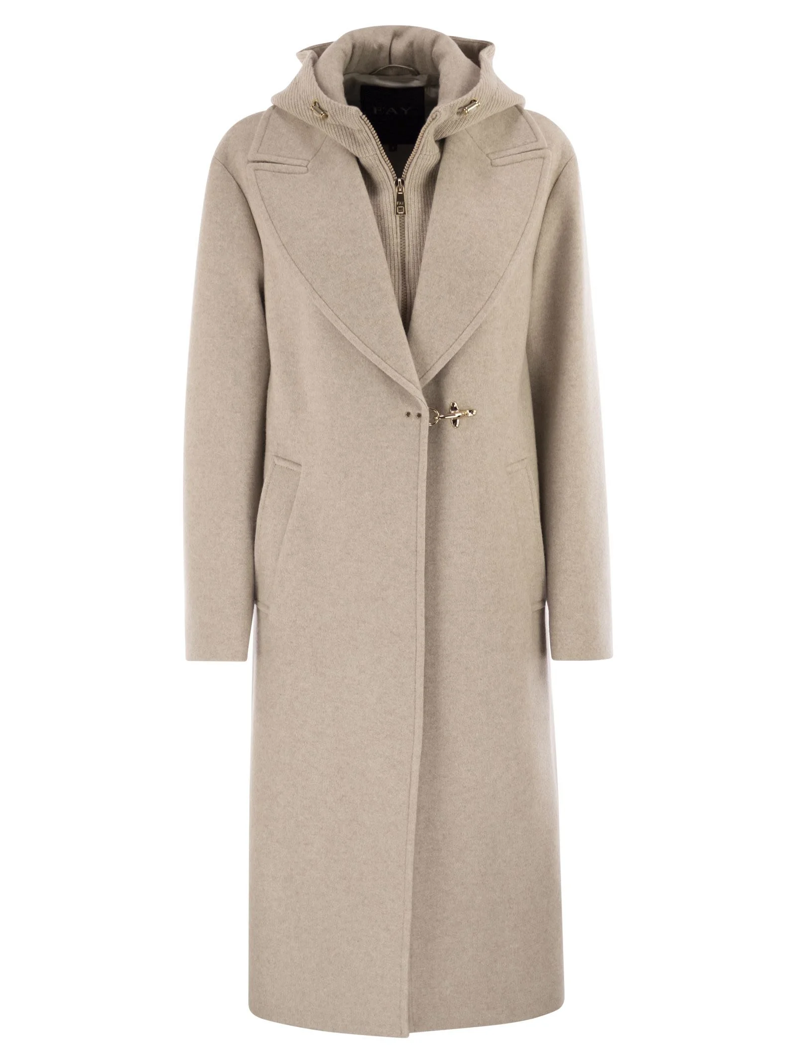 Fay Women Double Front Wool Jersey Coat - 1