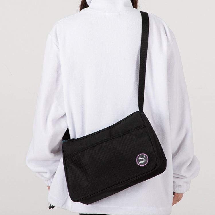 (WMNS) PUMA Prime Street Shoulder Bag 'Black White' 078755-01 - 4