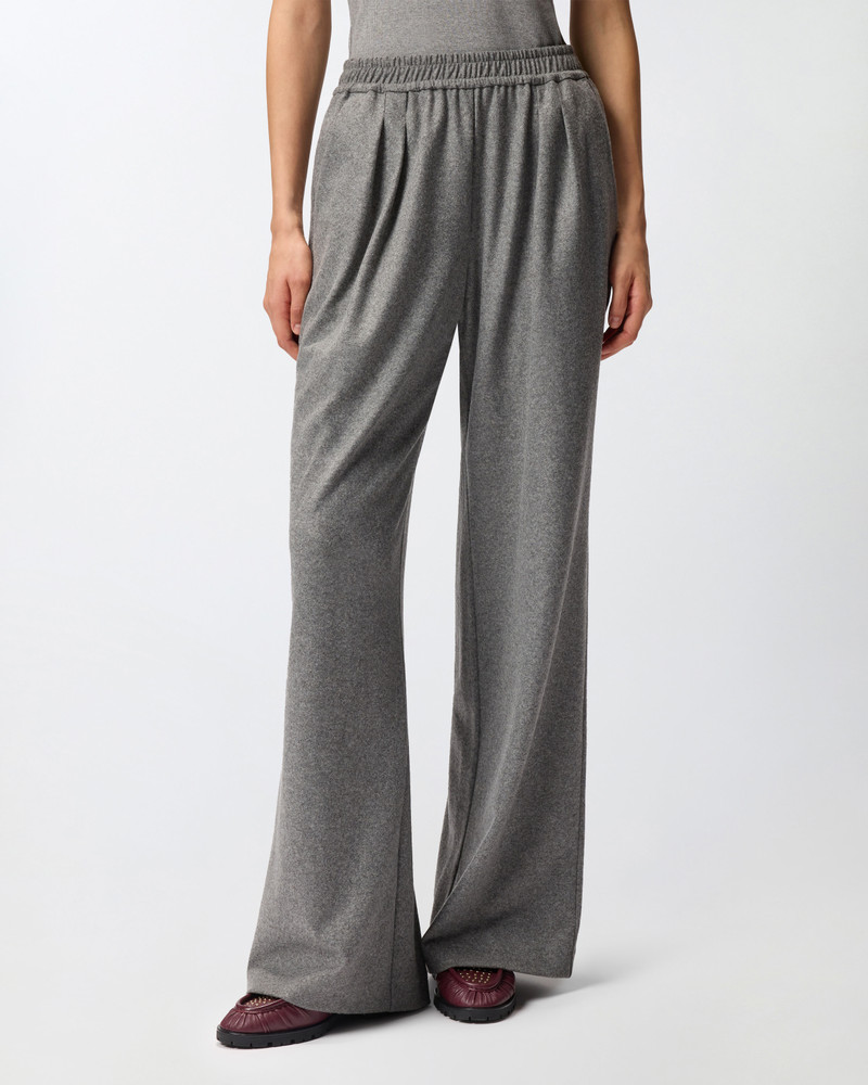 LONG WIDE-LEG WOOL-BLEND TROUSERS 3