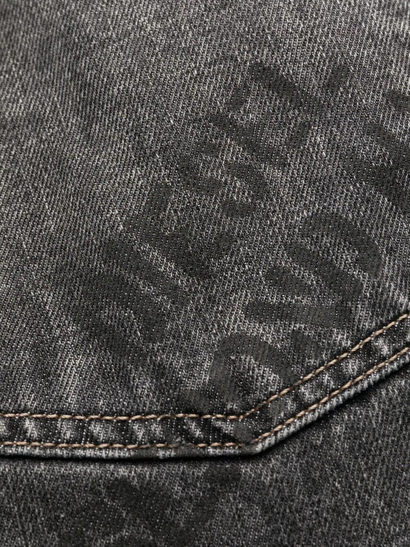 mid-rise straight-leg jeans 6