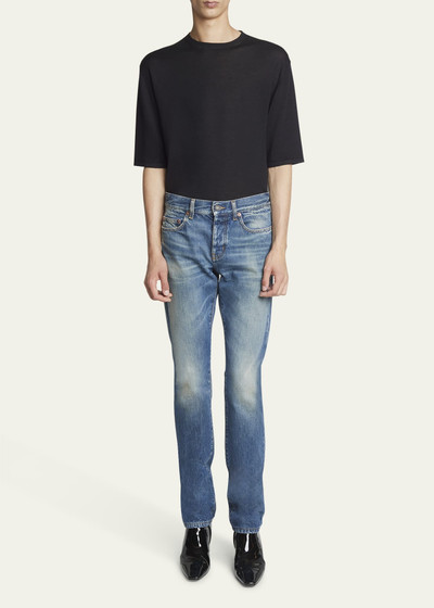 SAINT LAURENT Men's Slim-Fit Faded Jeans outlook