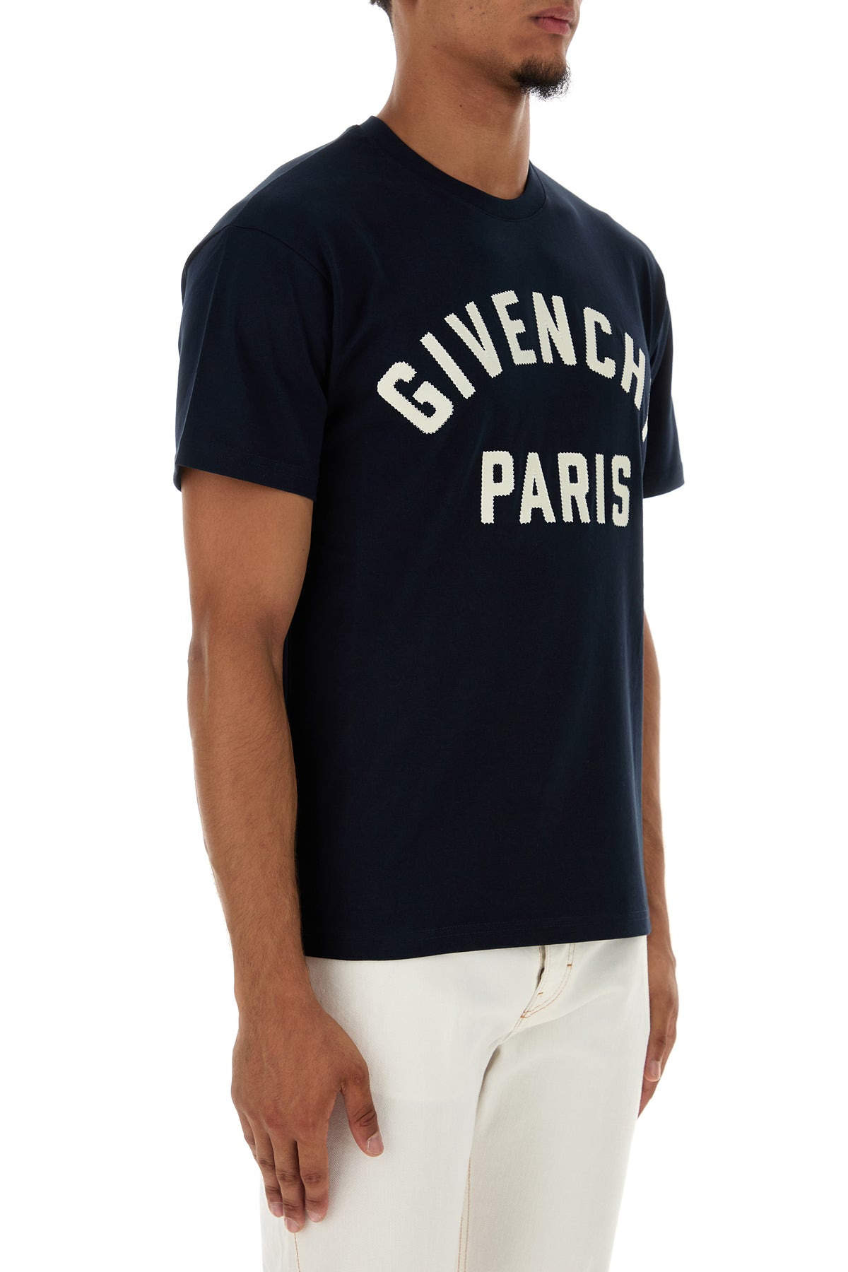 Dark blue cotton t-shirt - 3