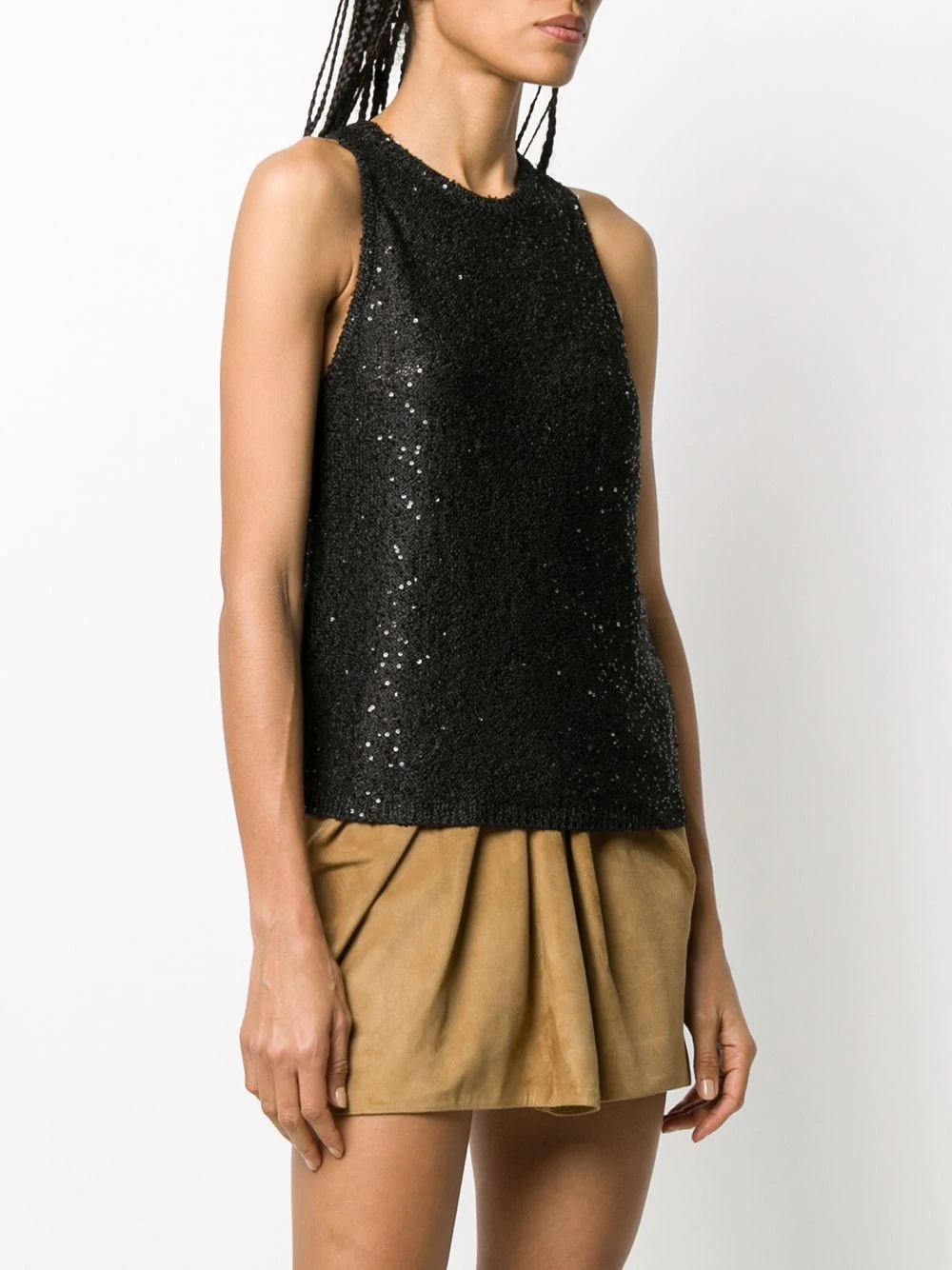 sequinned knitted top - 3