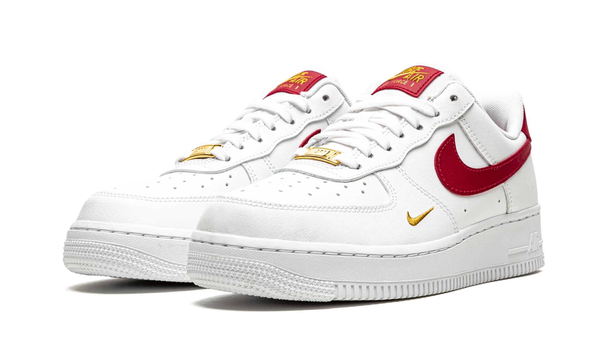 WMNS Air Force 1 Low Essential "White / Gym Red" - 2