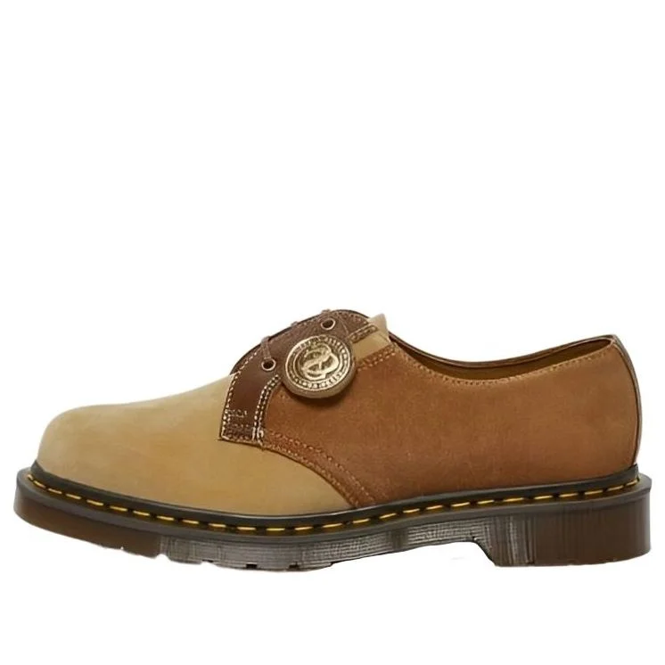 Dr. Martens 1461 Made in England Suede Oxford Leather Shoes 'Brown' 27511795 - 1