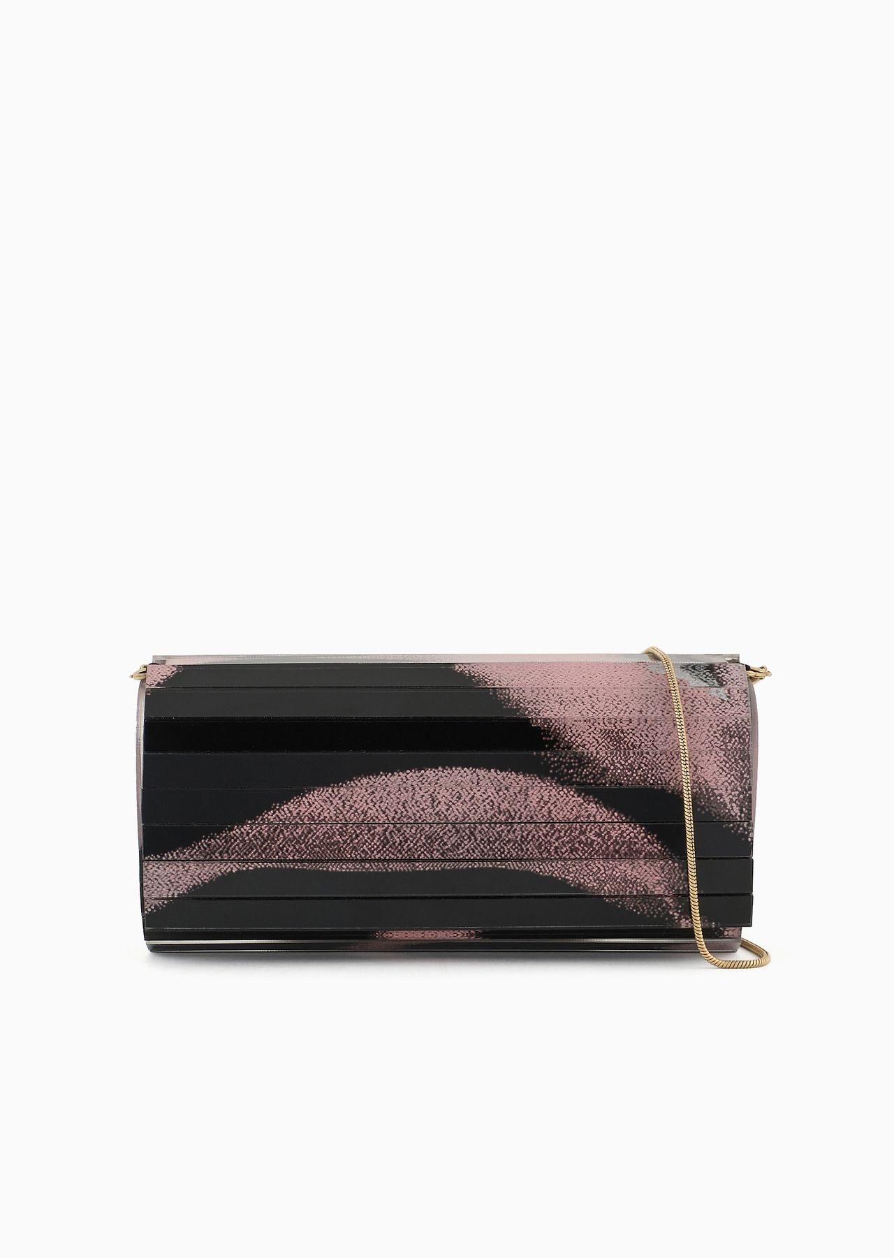 Rigid clutch bag with a gradient print - 1