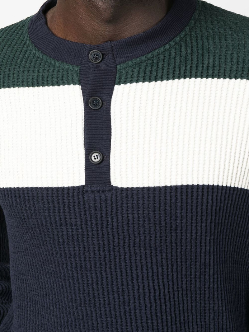 ribbed-knit polo jumper 5