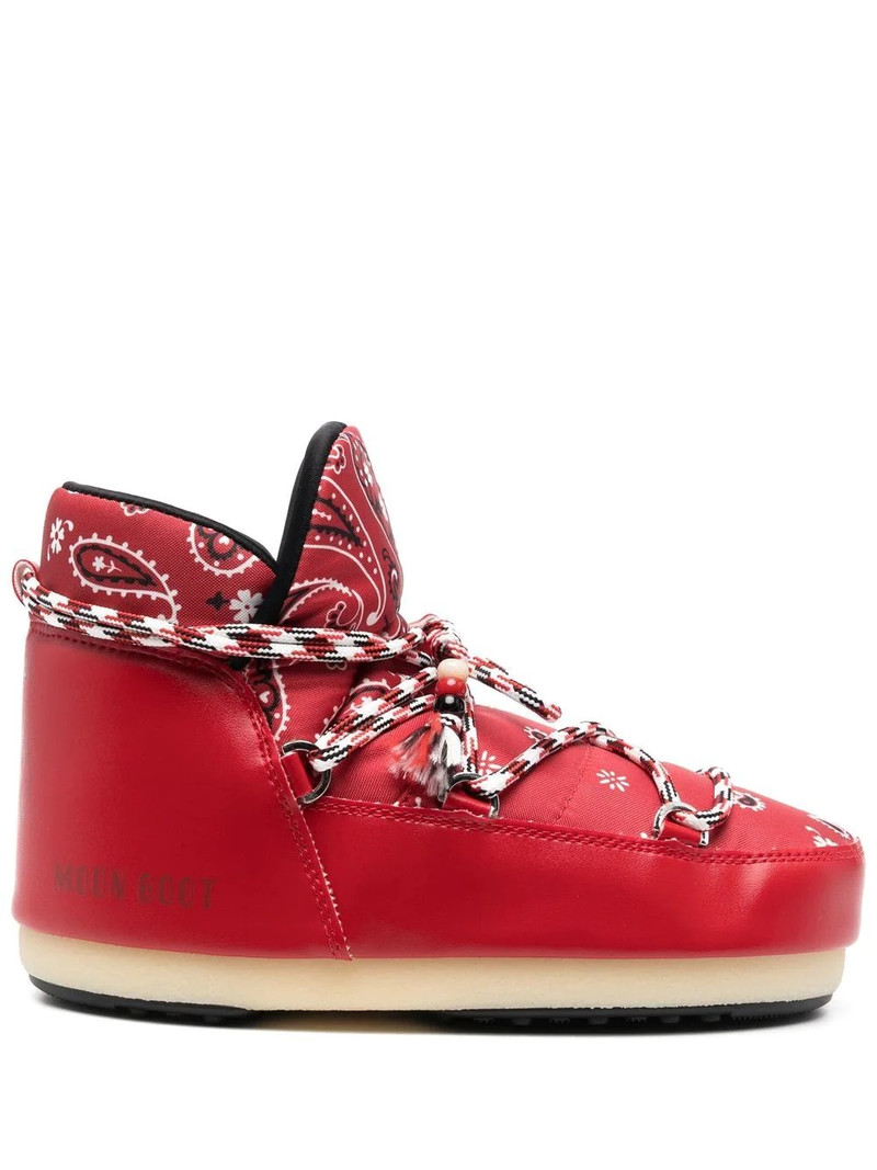 bandana-print snow boots 1