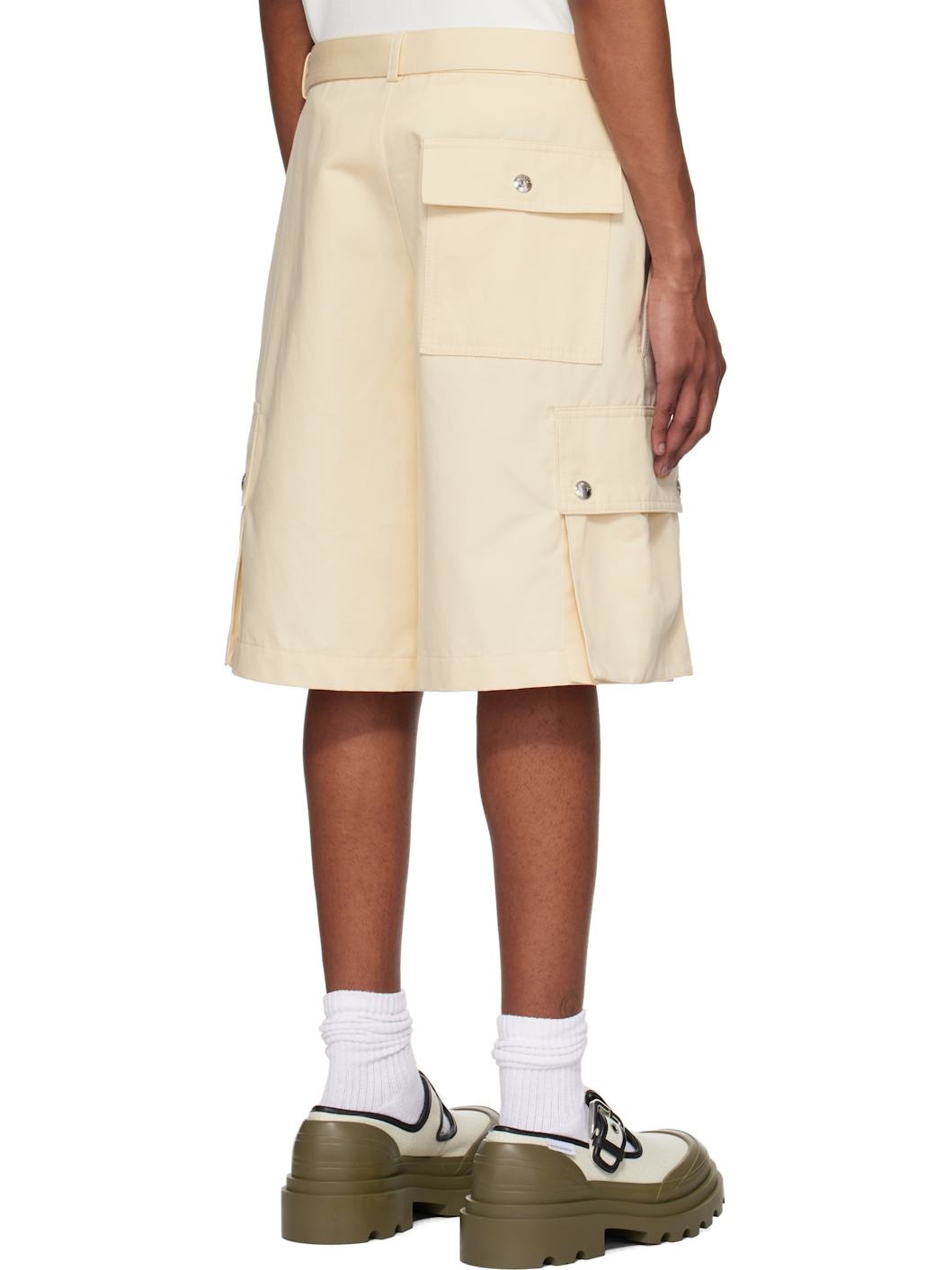 Beige La Casa 'The cargo bermuda' Shorts - 3