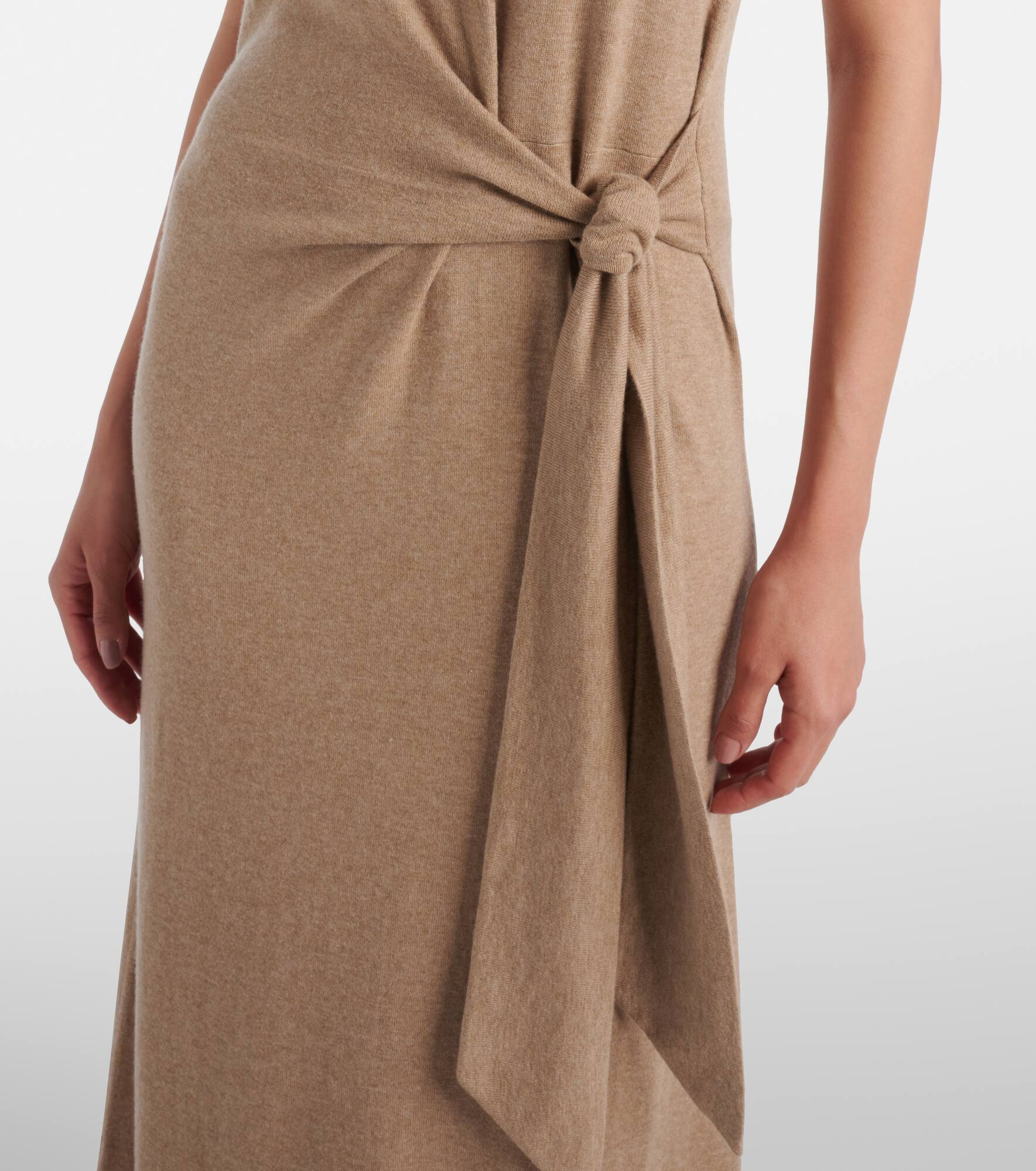 Angeline cotton and cashmere maxi dress - 5
