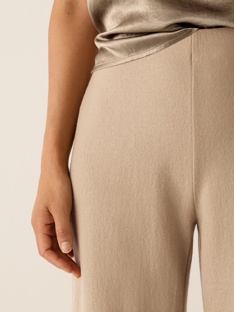 Felted Wool Jersey Wide-Leg Pant in Regenerative Wool 5