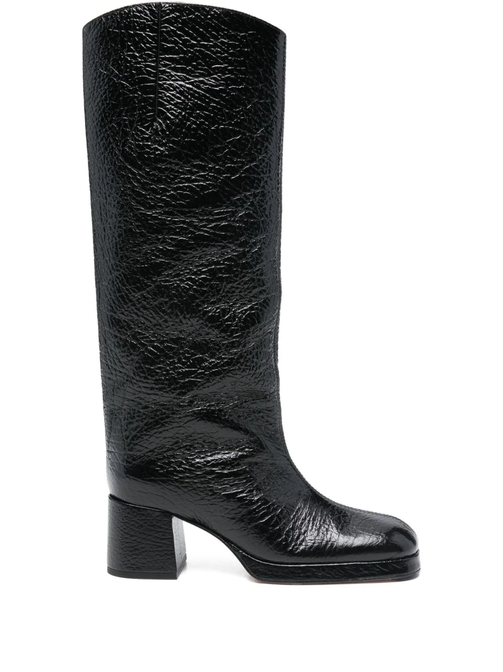 65mm Tundra grained block-heel boots - 1