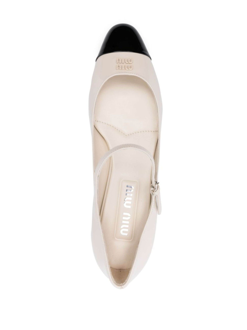 40mm patent-leather ballerina shoes 4