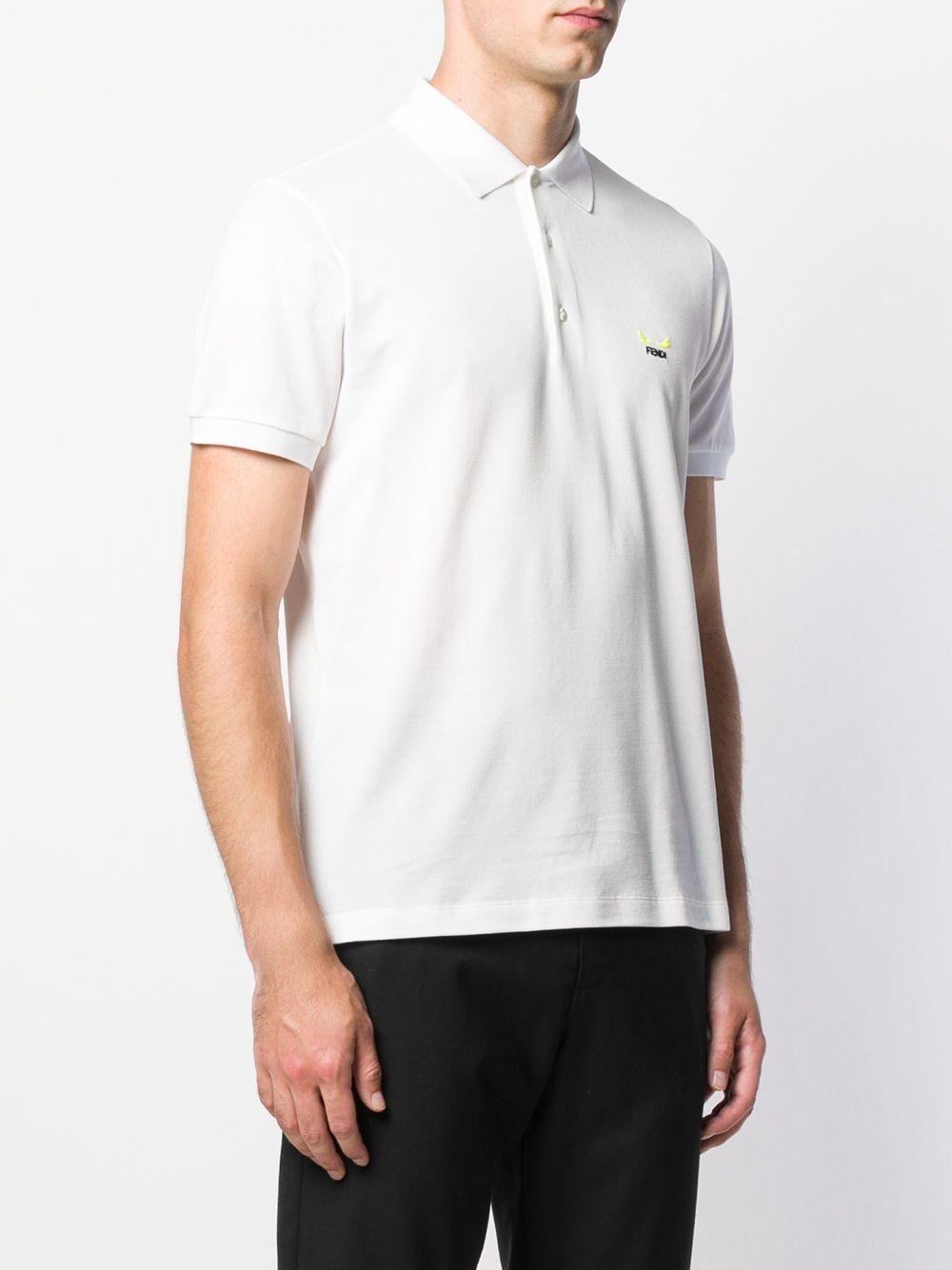 embroidered logo polo shirt - 3