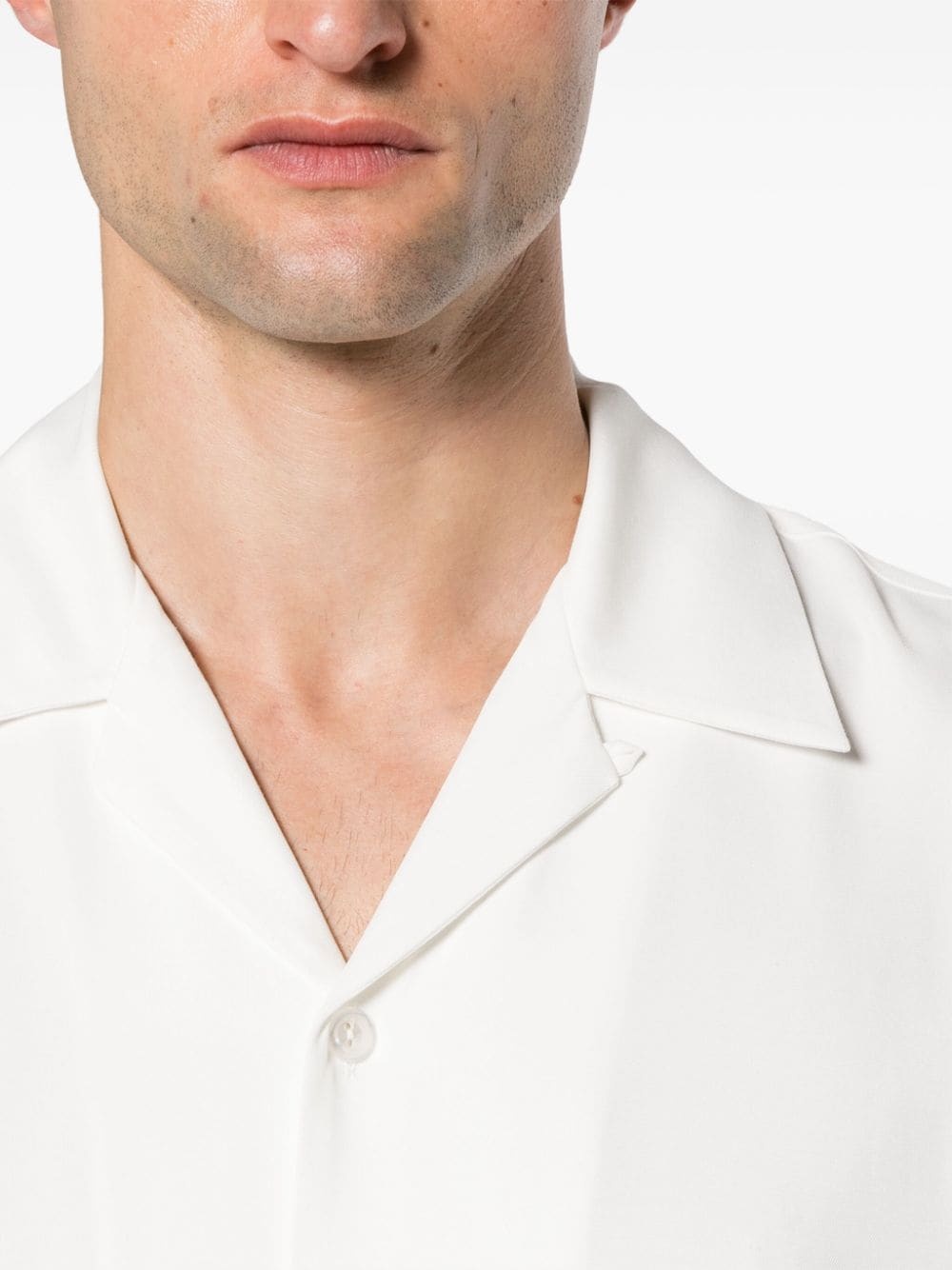 camp-collar short-sleeve shirt - 5